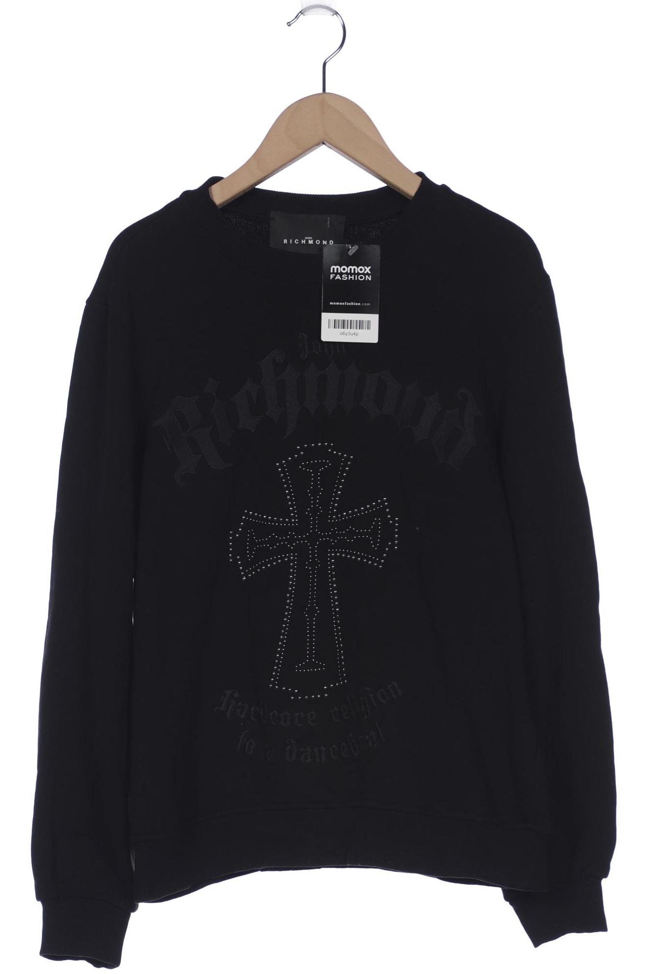 

John Richmond Herren Sweatshirt, schwarz, Gr. 44