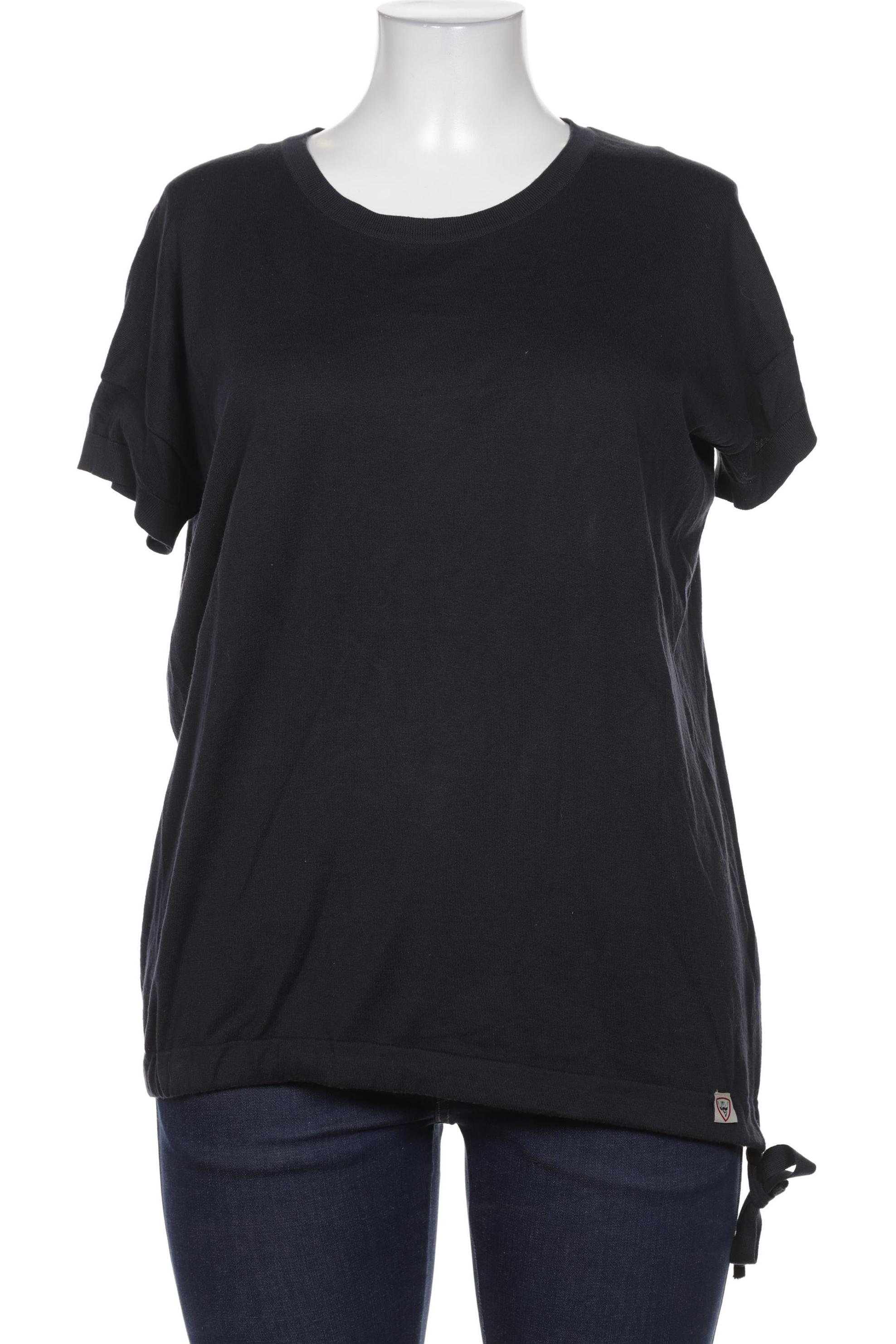 

John Smedley Damen T-Shirt, marineblau