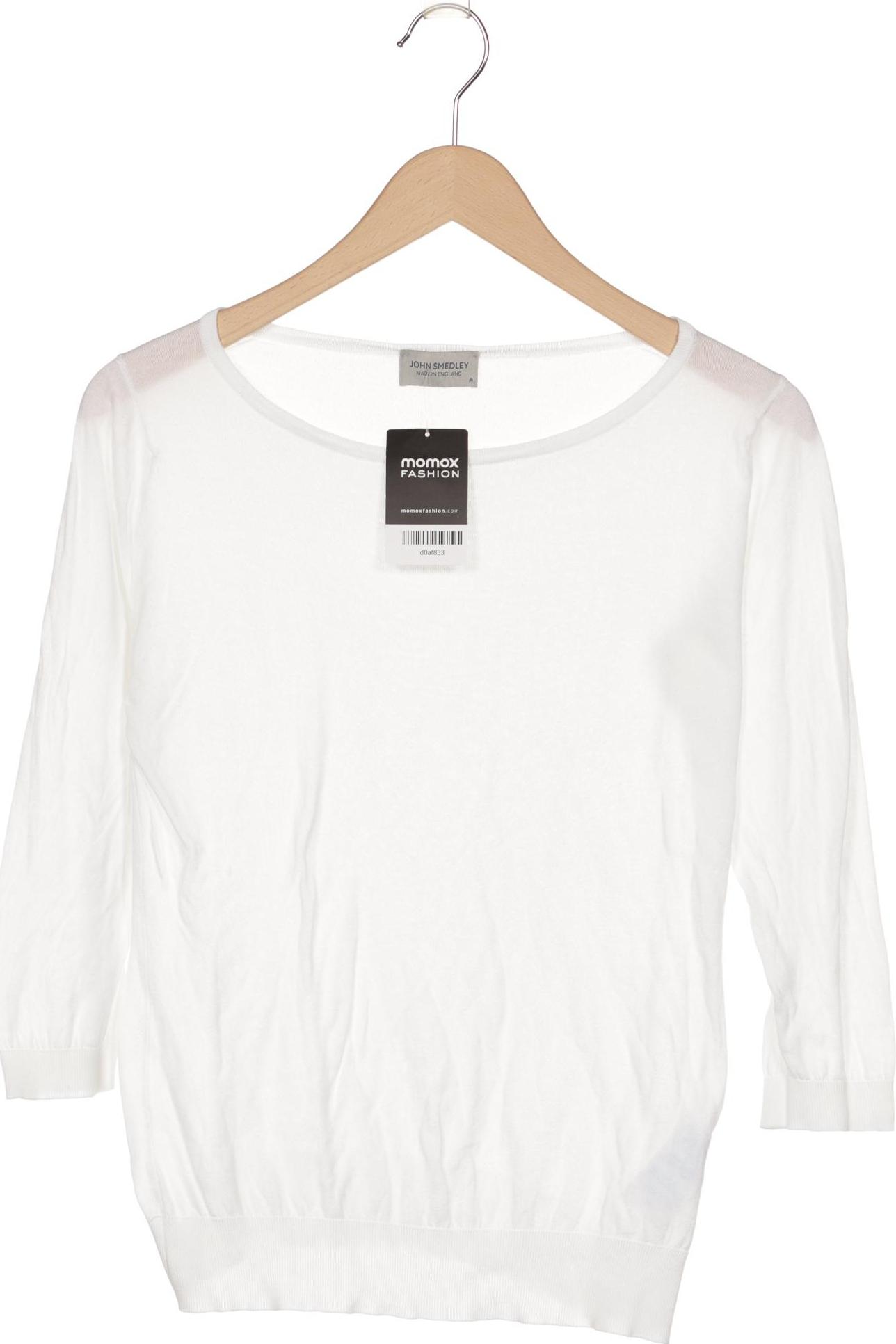 

John Smedley Damen Pullover, weiß, Gr. 38