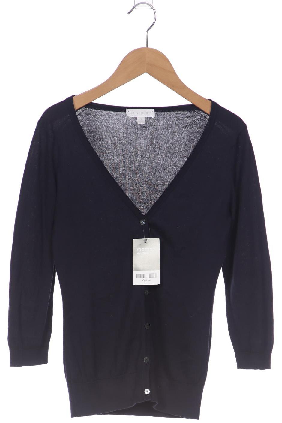 

John Smedley Damen Strickjacke, marineblau, Gr. 36