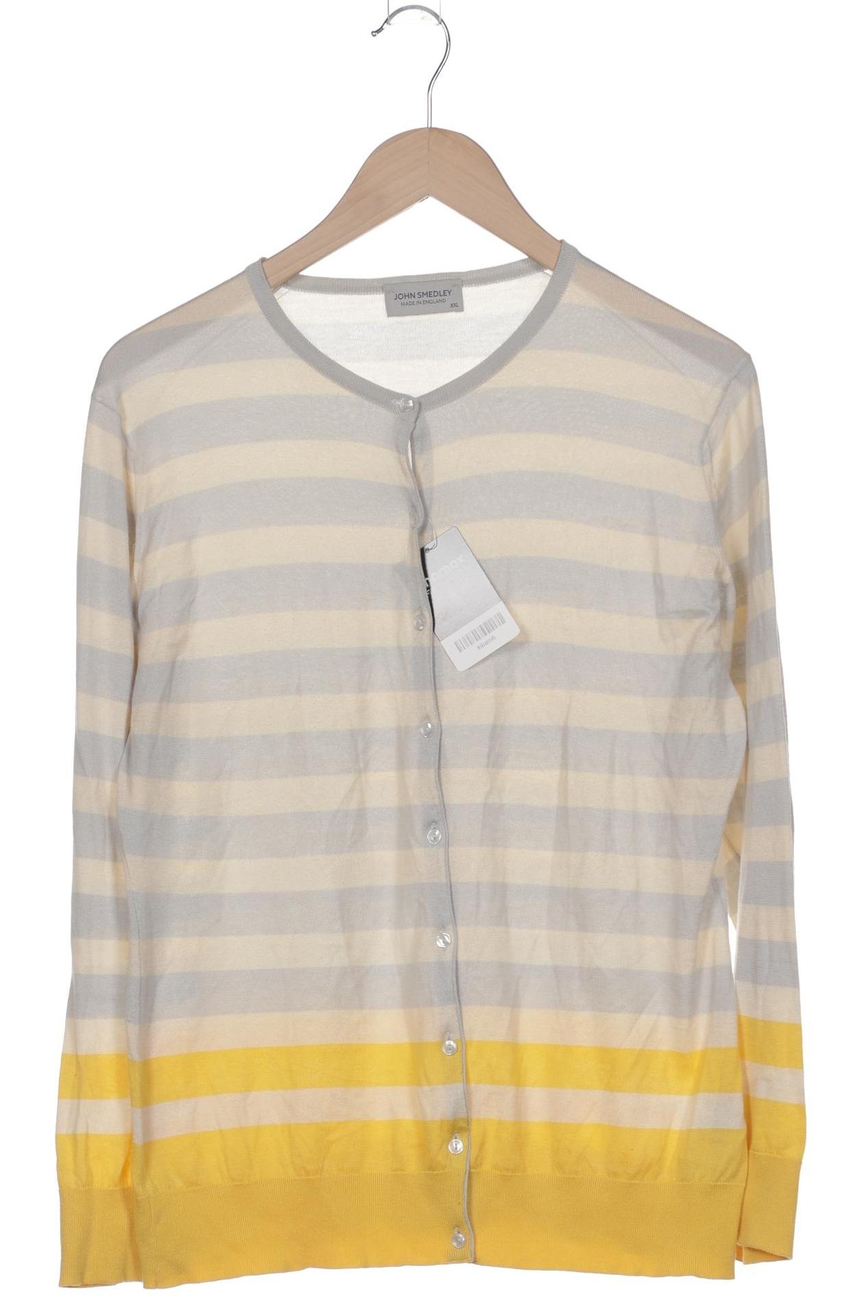 

John Smedley Damen Strickjacke, blau, Gr. 46