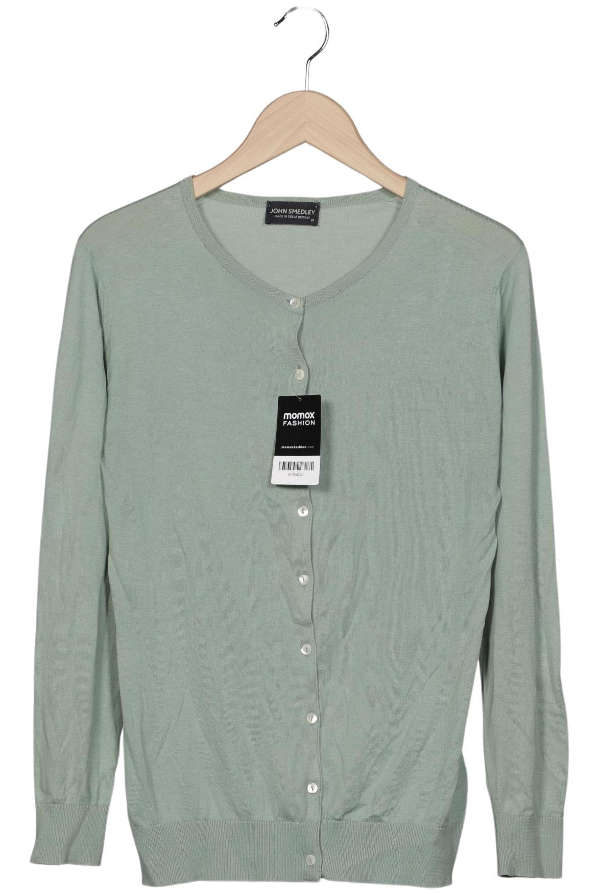

John Smedley Damen Strickjacke, hellgrün, Gr. 38