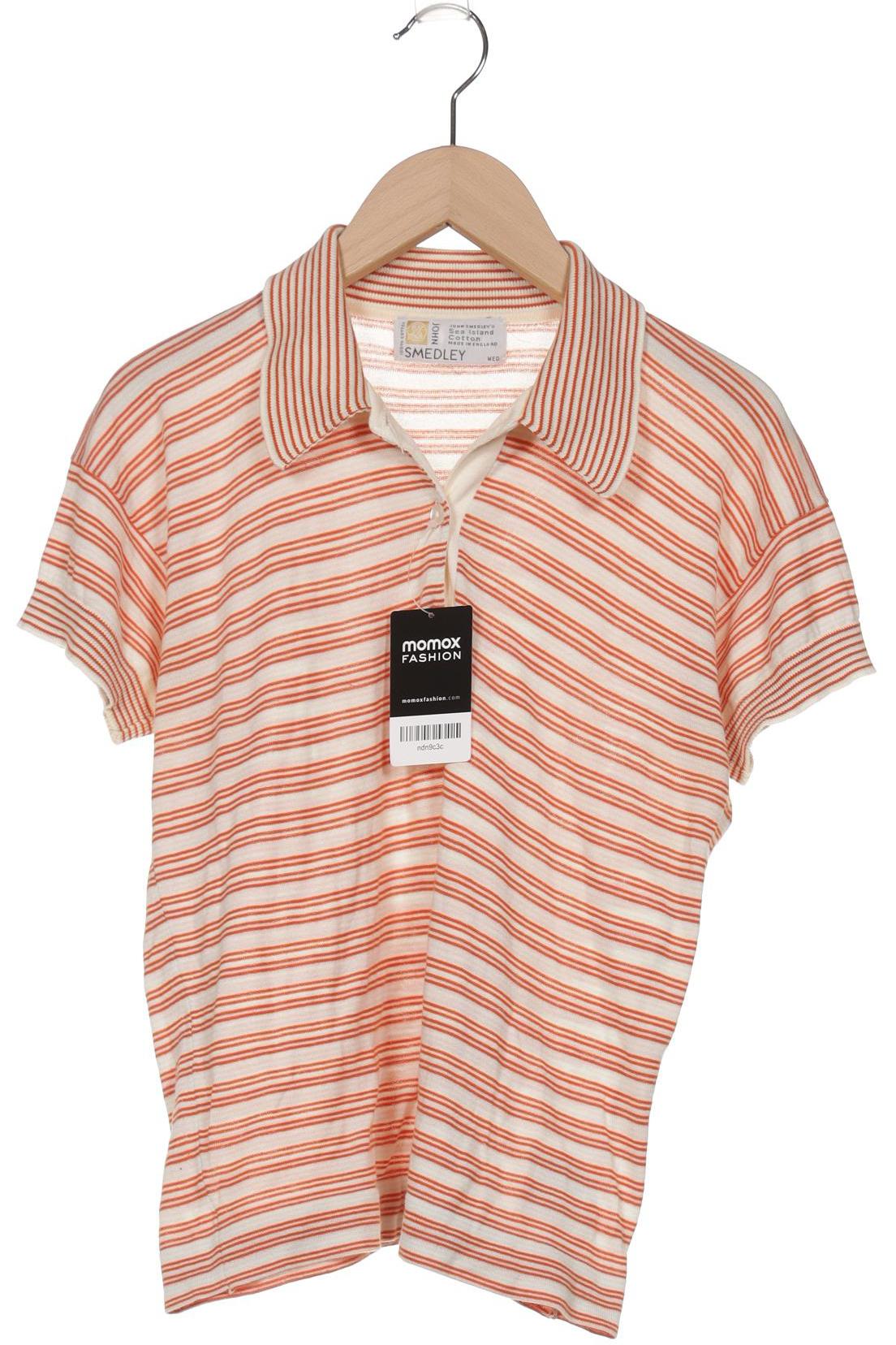 

John Smedley Damen Poloshirt, cremeweiß, Gr. 34