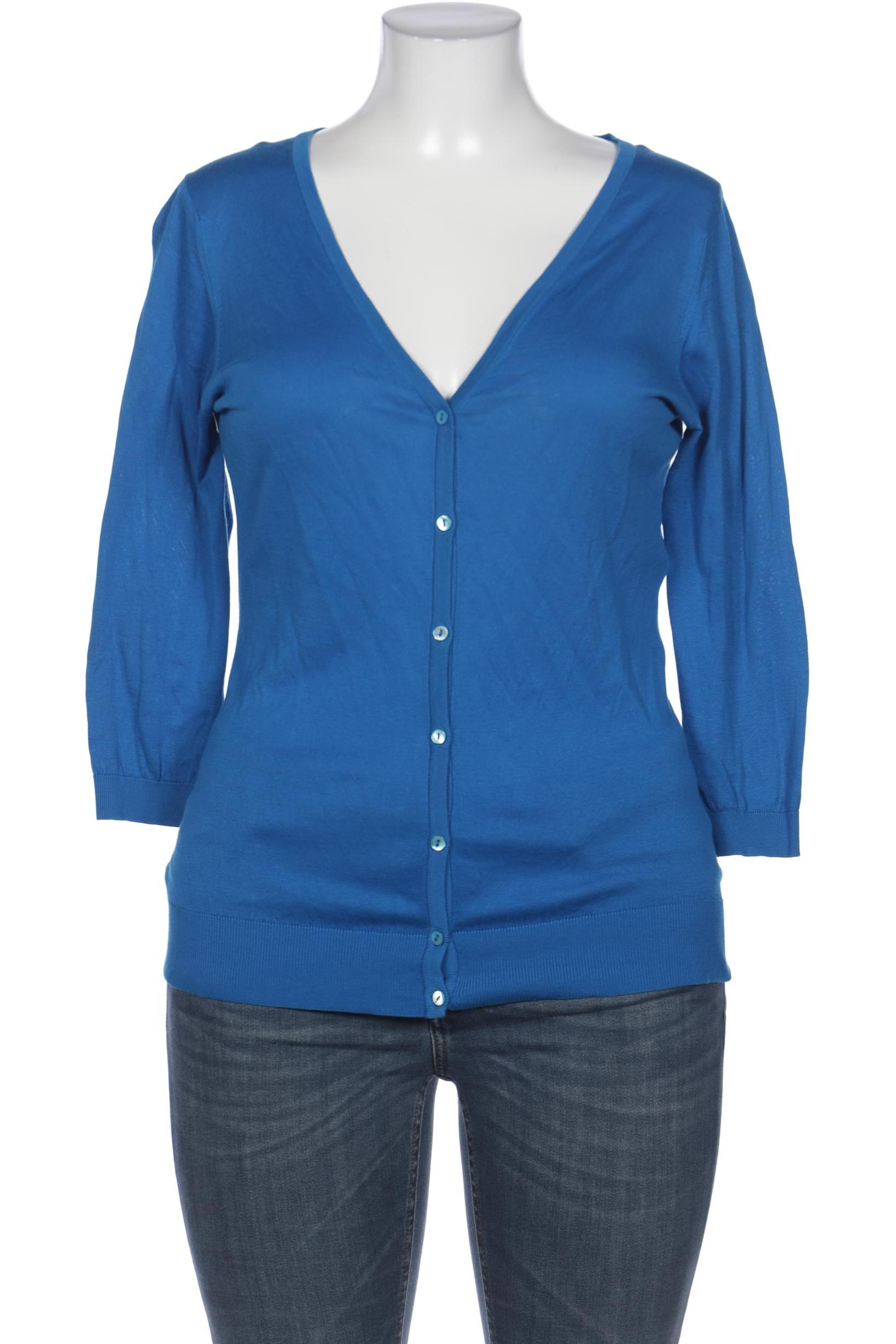 

John Smedley Damen Strickjacke, blau, Gr. 42