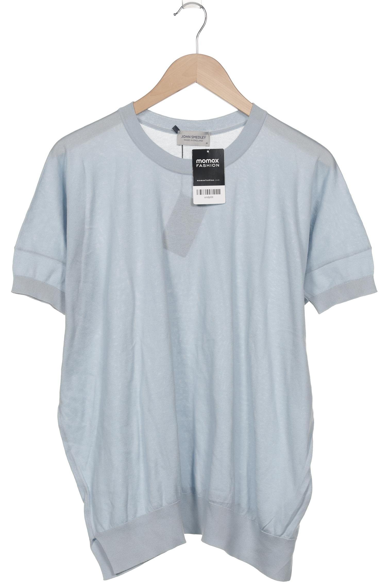 

John Smedley Damen T-Shirt, hellblau, Gr. 38