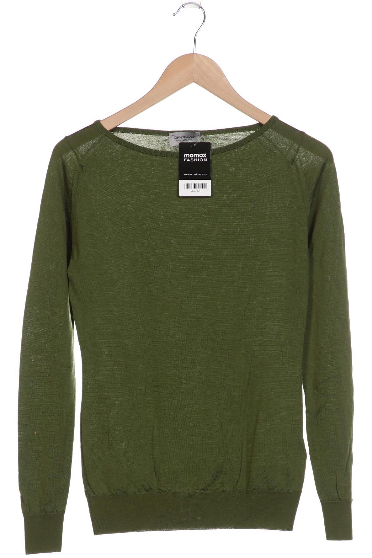 

John Smedley Damen Pullover, grün, Gr. 38