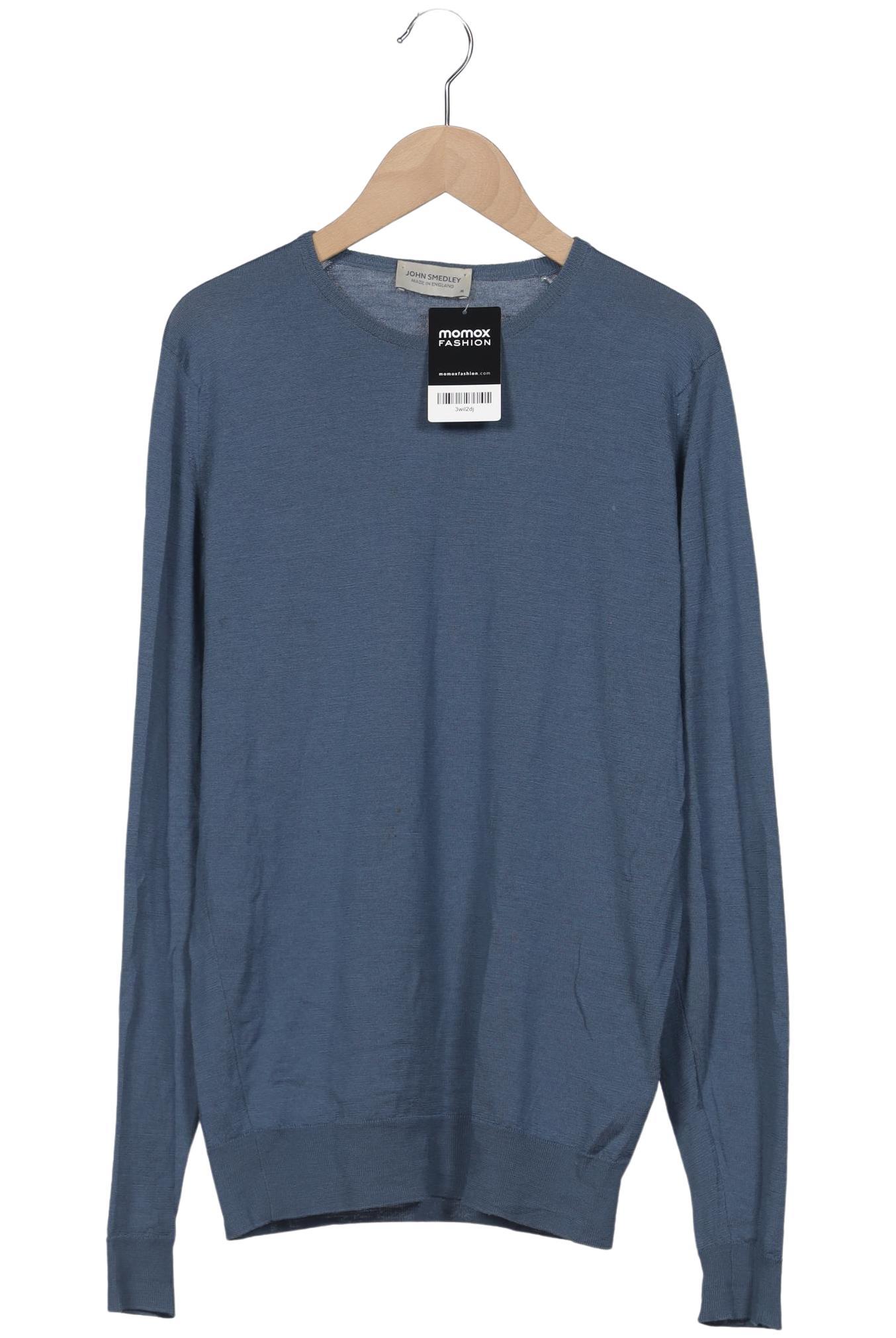 

John Smedley Herren Pullover, blau, Gr. 48