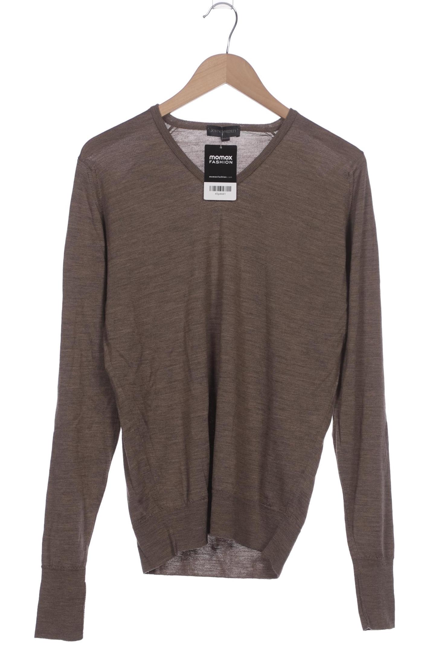 

John Smedley Herren Pullover, braun, Gr. 48