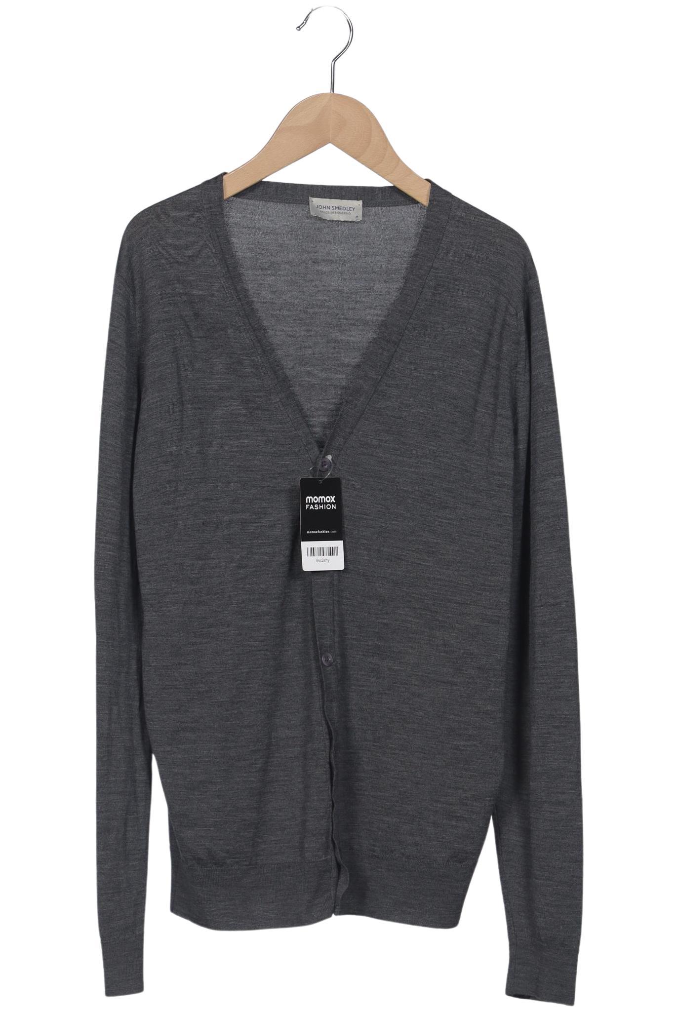

John Smedley Herren Strickjacke, grau, Gr. 48