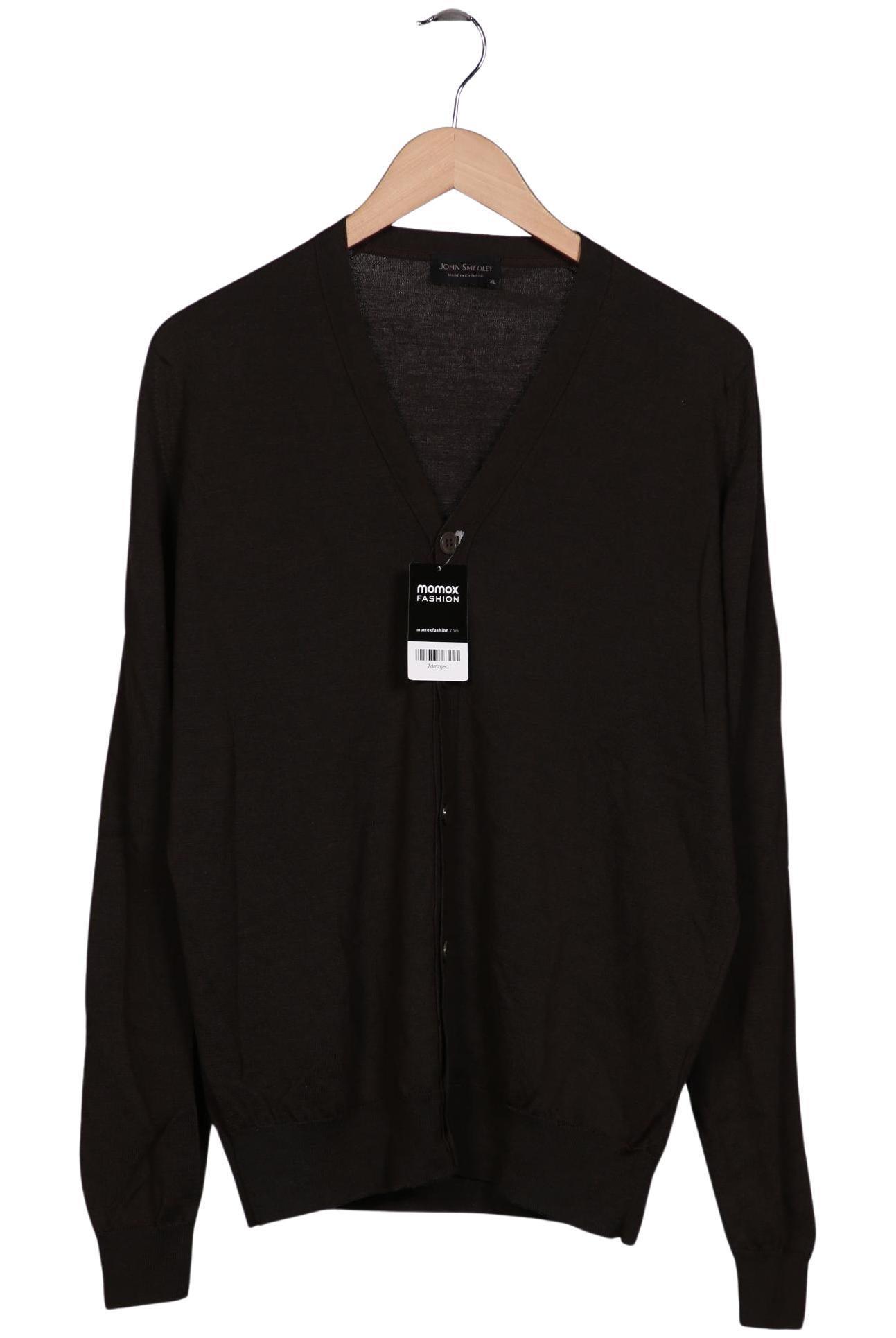 

John Smedley Herren Strickjacke, braun, Gr. 54