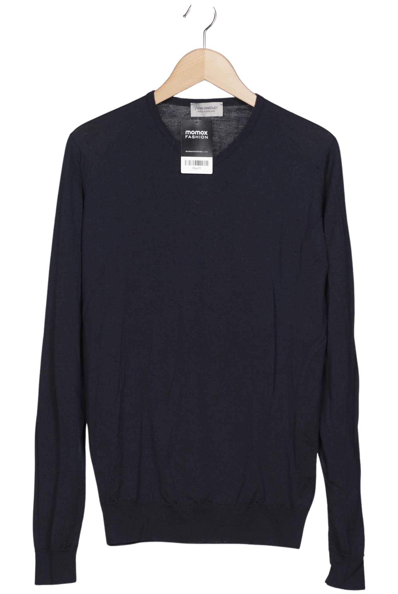 

John Smedley Herren Pullover, marineblau, Gr. 52