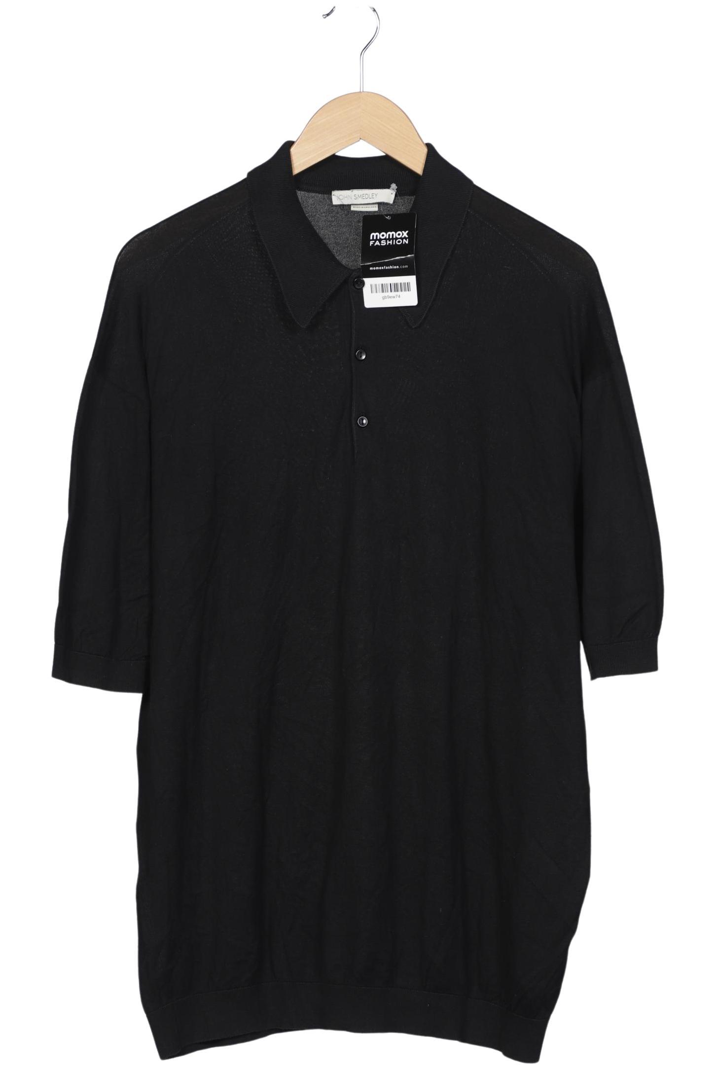 Thumbnail - John Smedley Herren Poloshirt, schwarz, Gr. 54