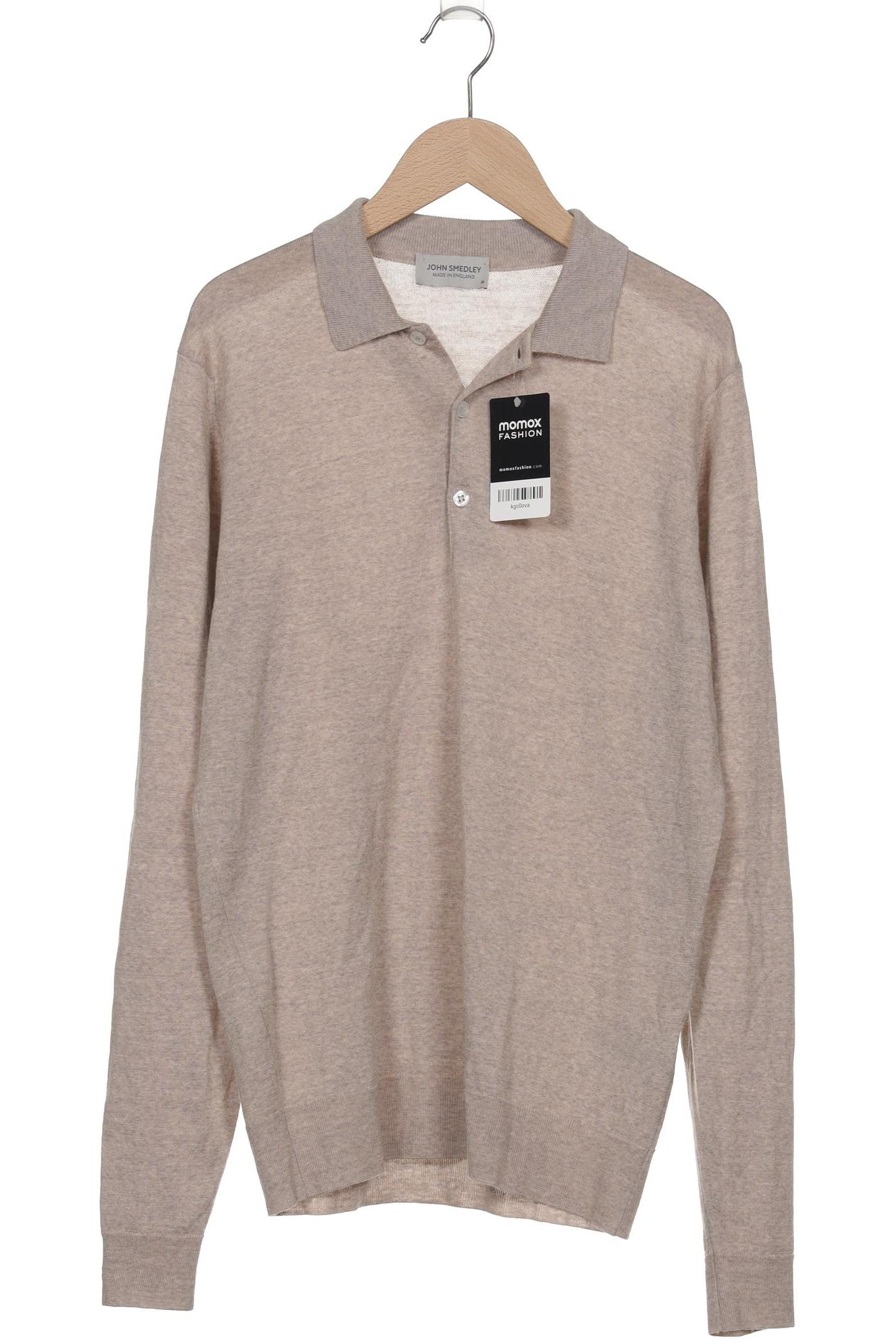 

John Smedley Herren Poloshirt, beige, Gr. 48