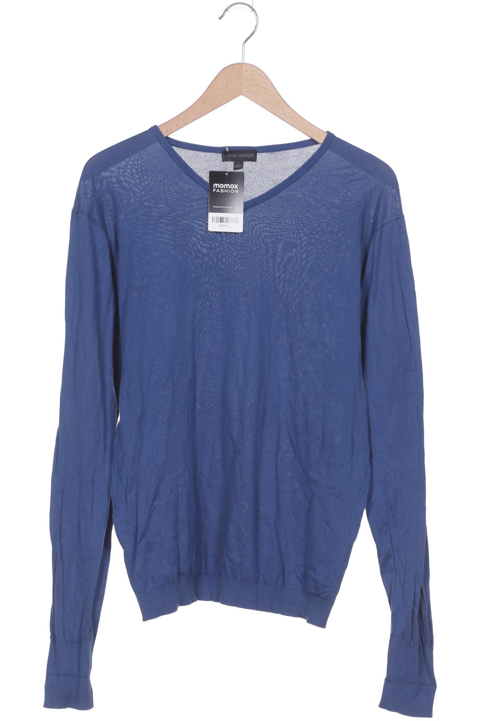 

John Smedley Herren Pullover, blau, Gr. 52