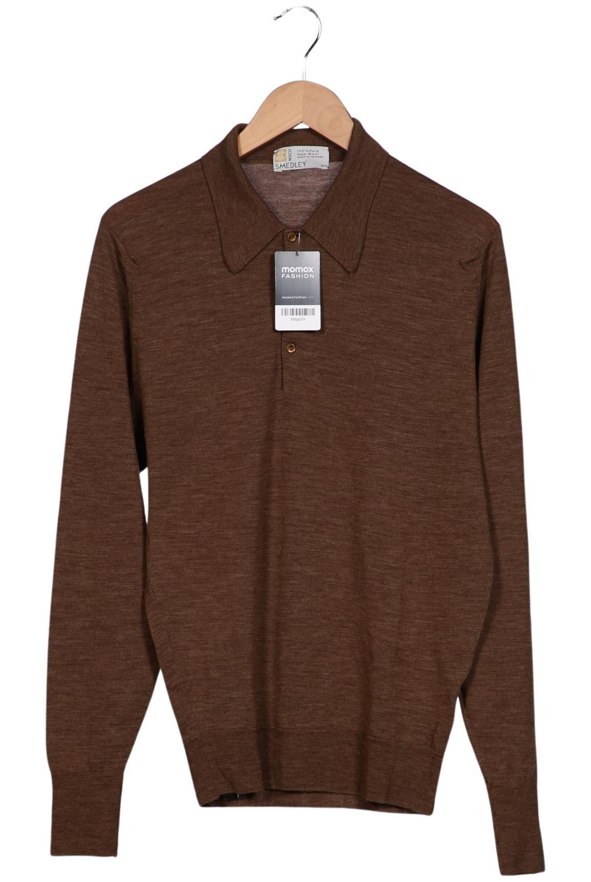 

John Smedley Herren Pullover, braun, Gr. 48