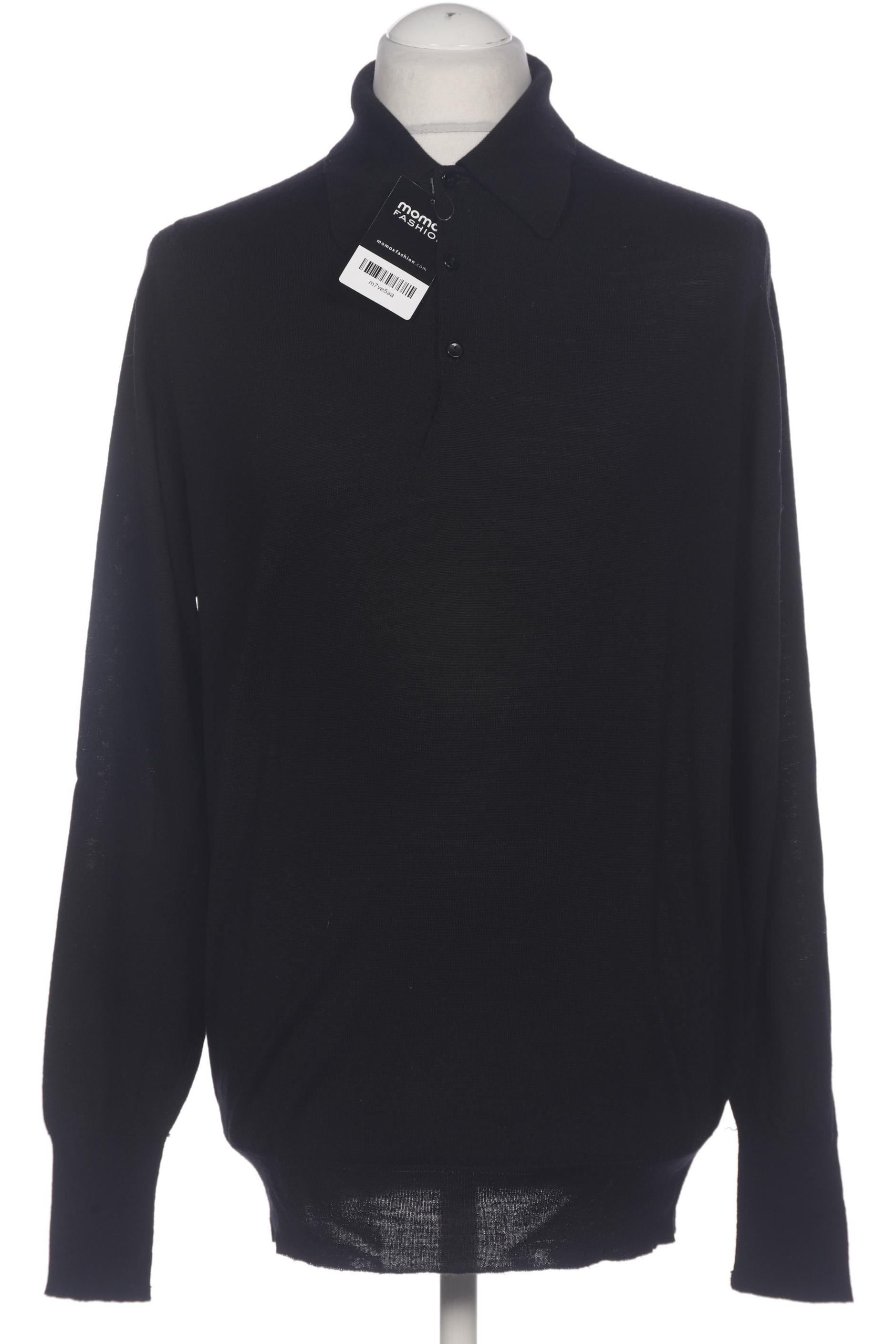 

John Smedley Herren Pullover, schwarz, Gr. 52