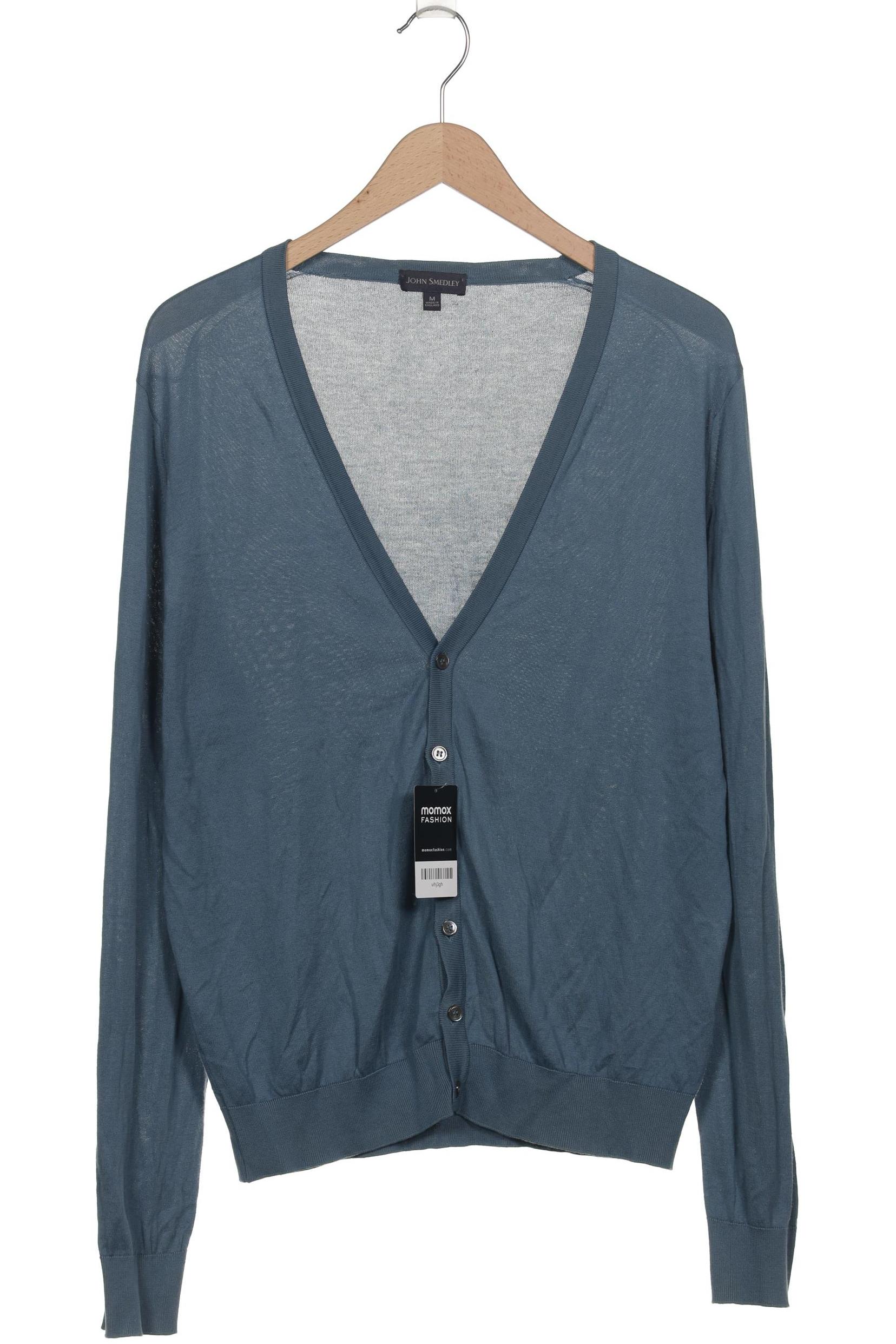 

John Smedley Herren Strickjacke, blau, Gr. 48