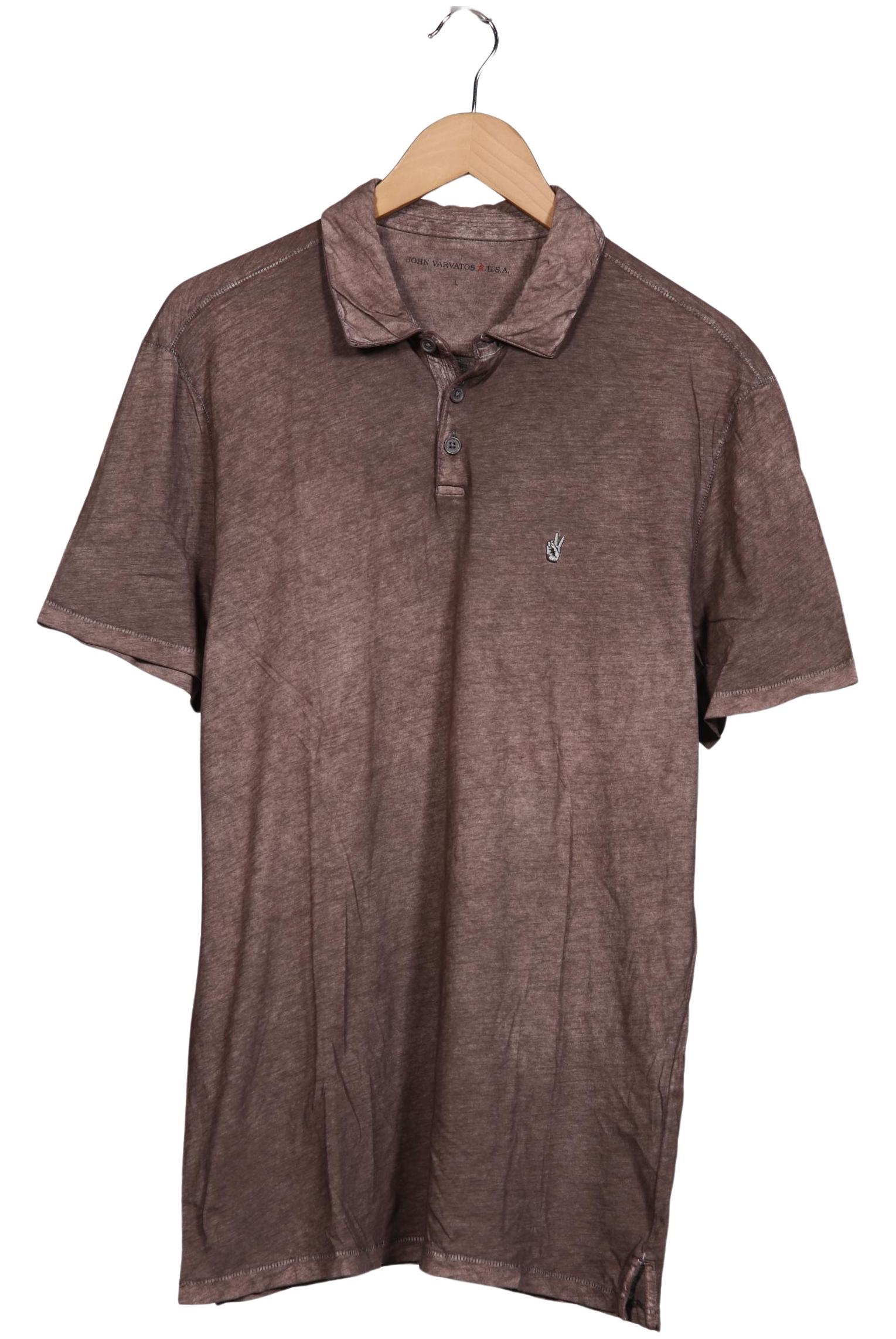 Thumbnail - John Varvatos Herren Poloshirt, braun, Gr. 52