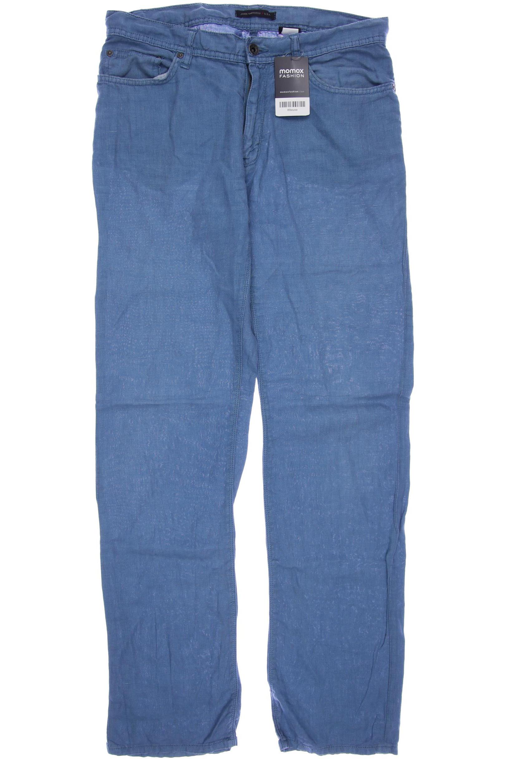 

John Varvatos Herren Stoffhose, blau
