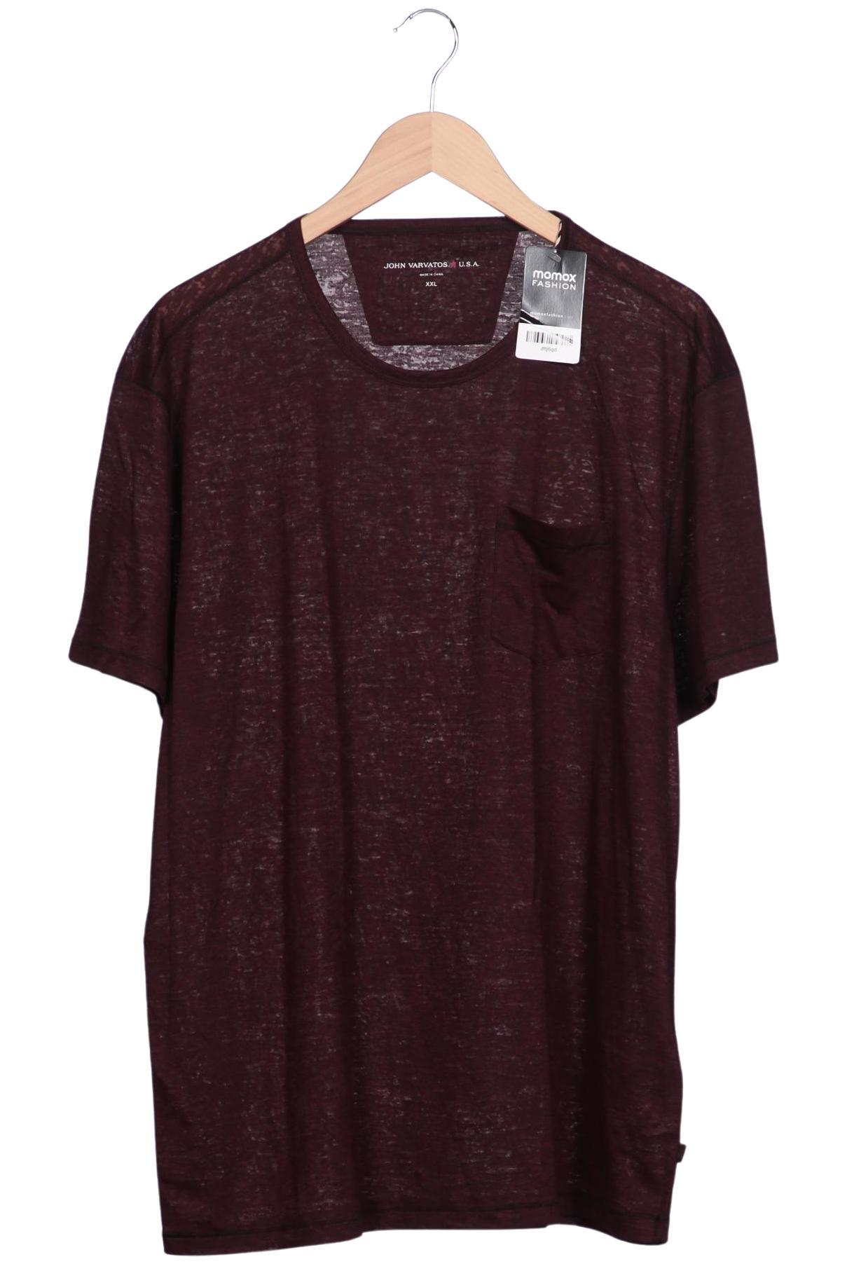 

John Varvatos Herren T-Shirt, bordeaux, Gr. 56