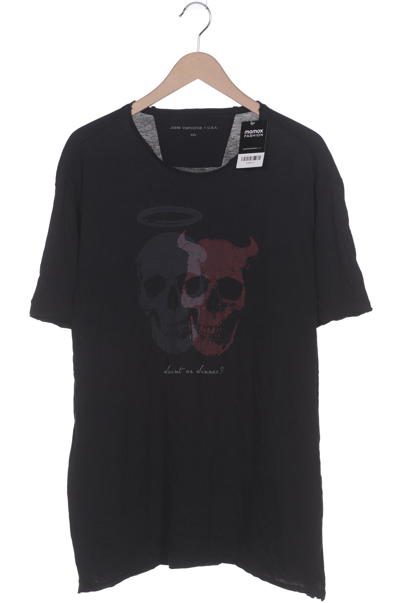 

John Varvatos Herren T-Shirt, schwarz, Gr. 56