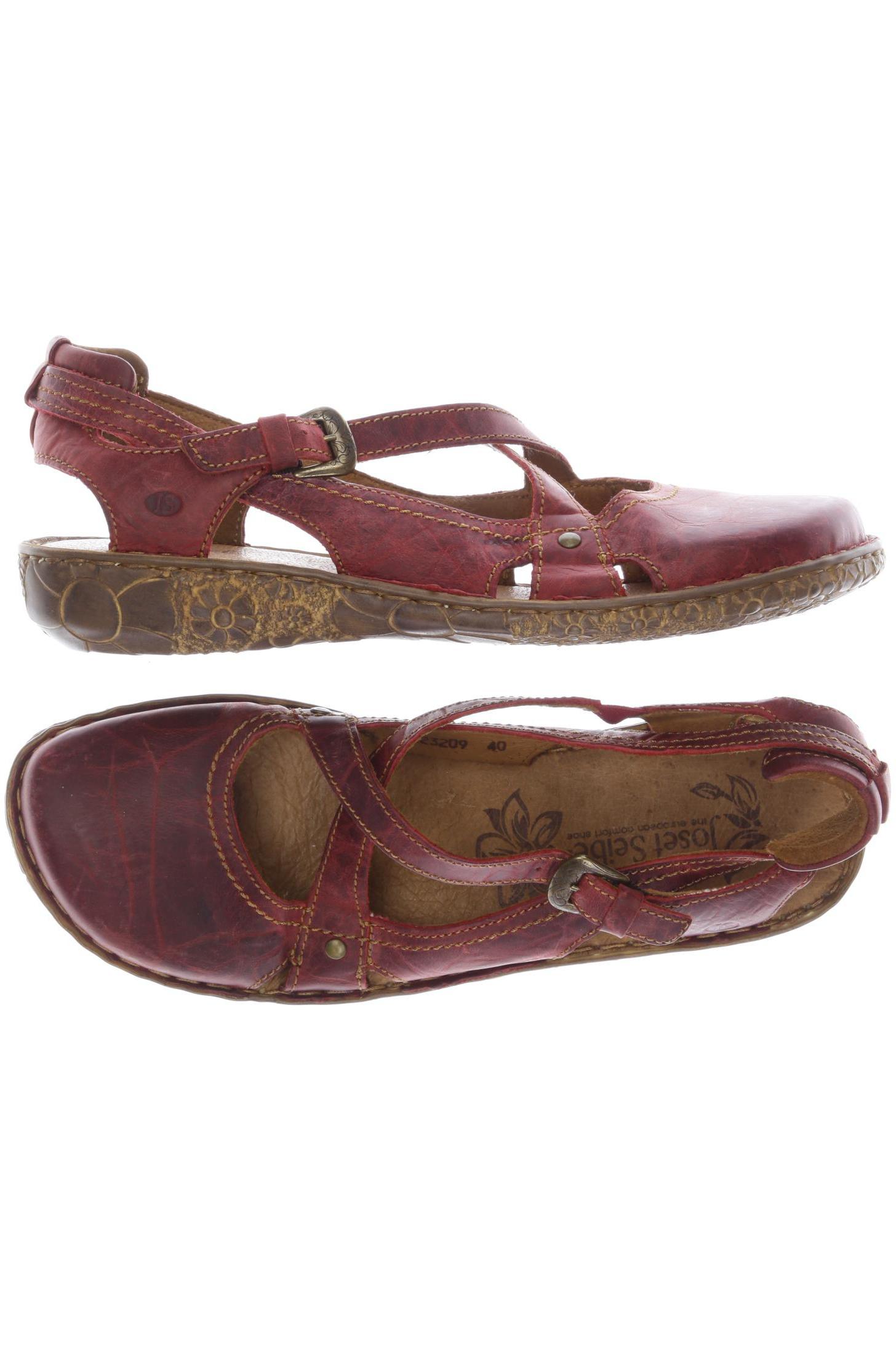 

Josef Seibel Damen Sandale, bordeaux, Gr. 40