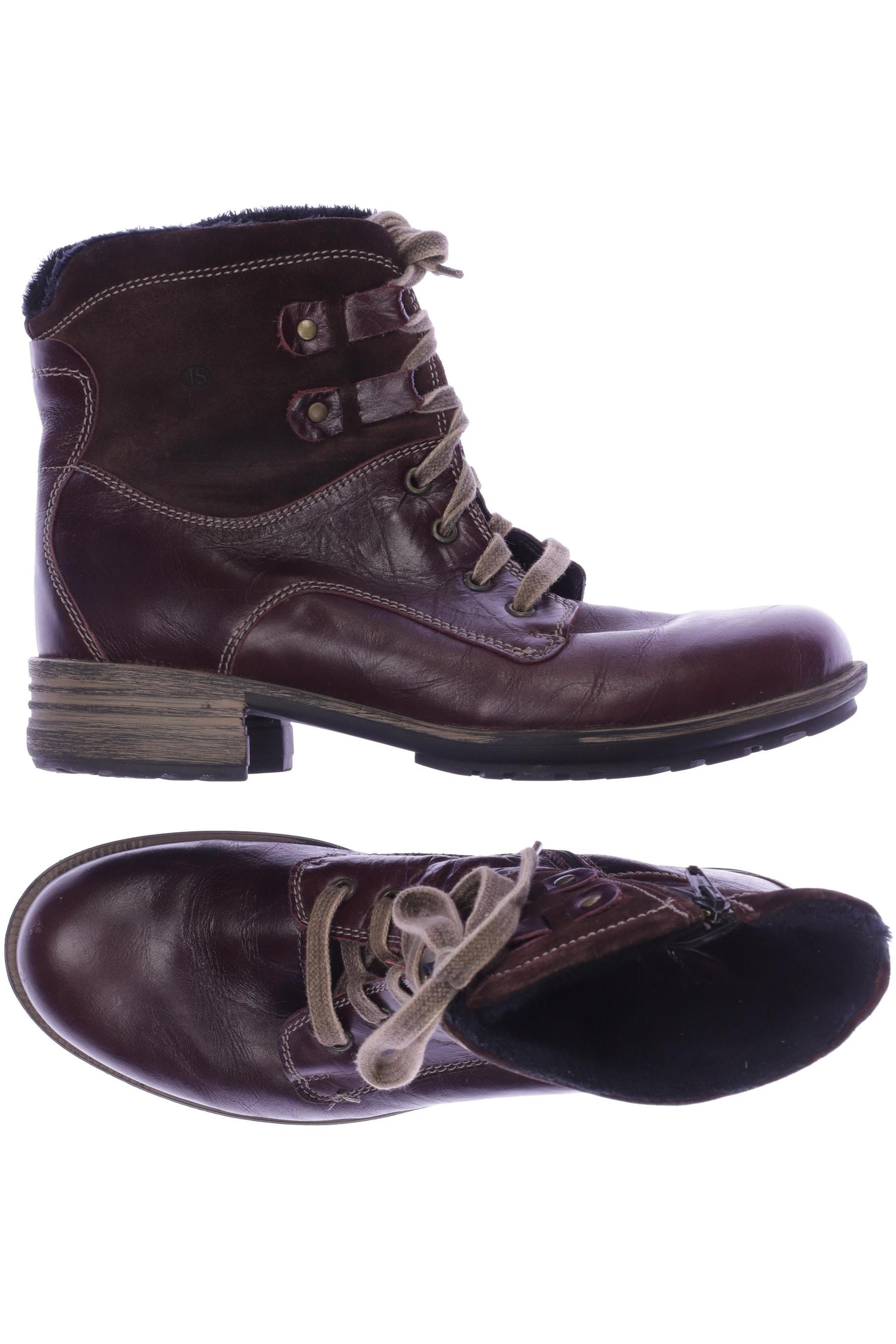 

Josef Seibel Damen Stiefelette, bordeaux, Gr. 42