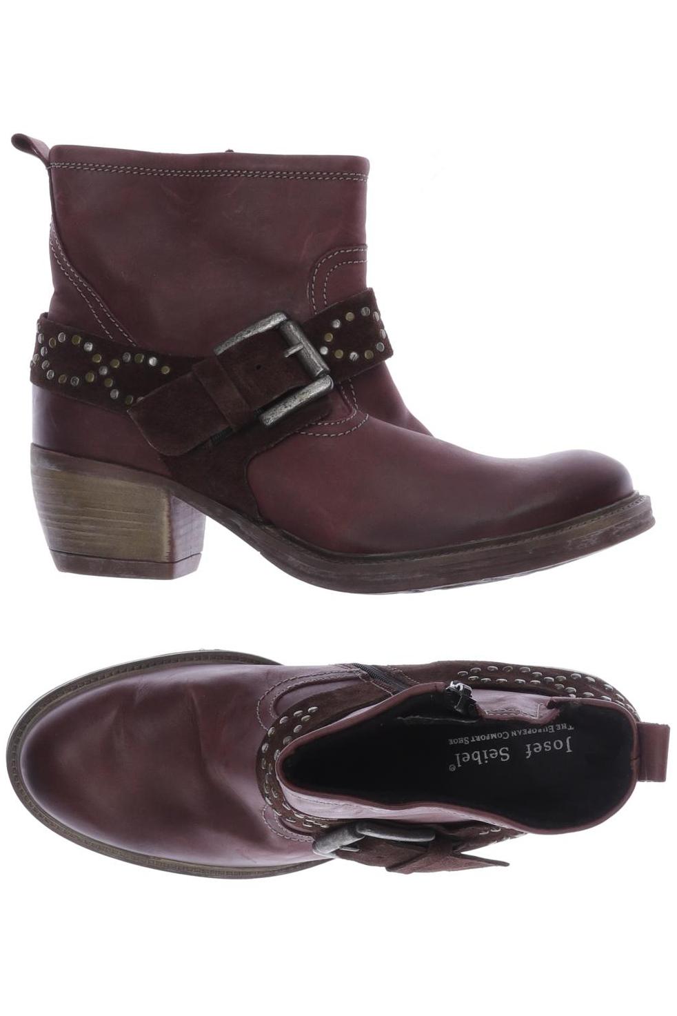 

Josef Seibel Damen Stiefelette, bordeaux, Gr. 39