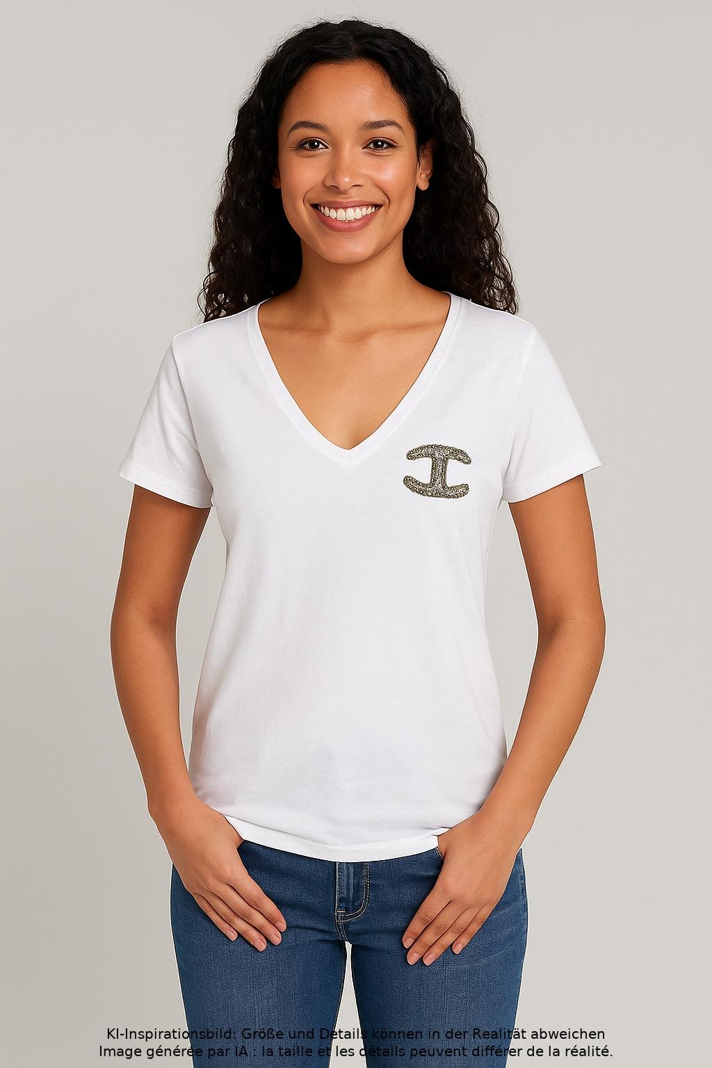 

Just Cavalli Damen T-Shirt, weiß, Gr. 36