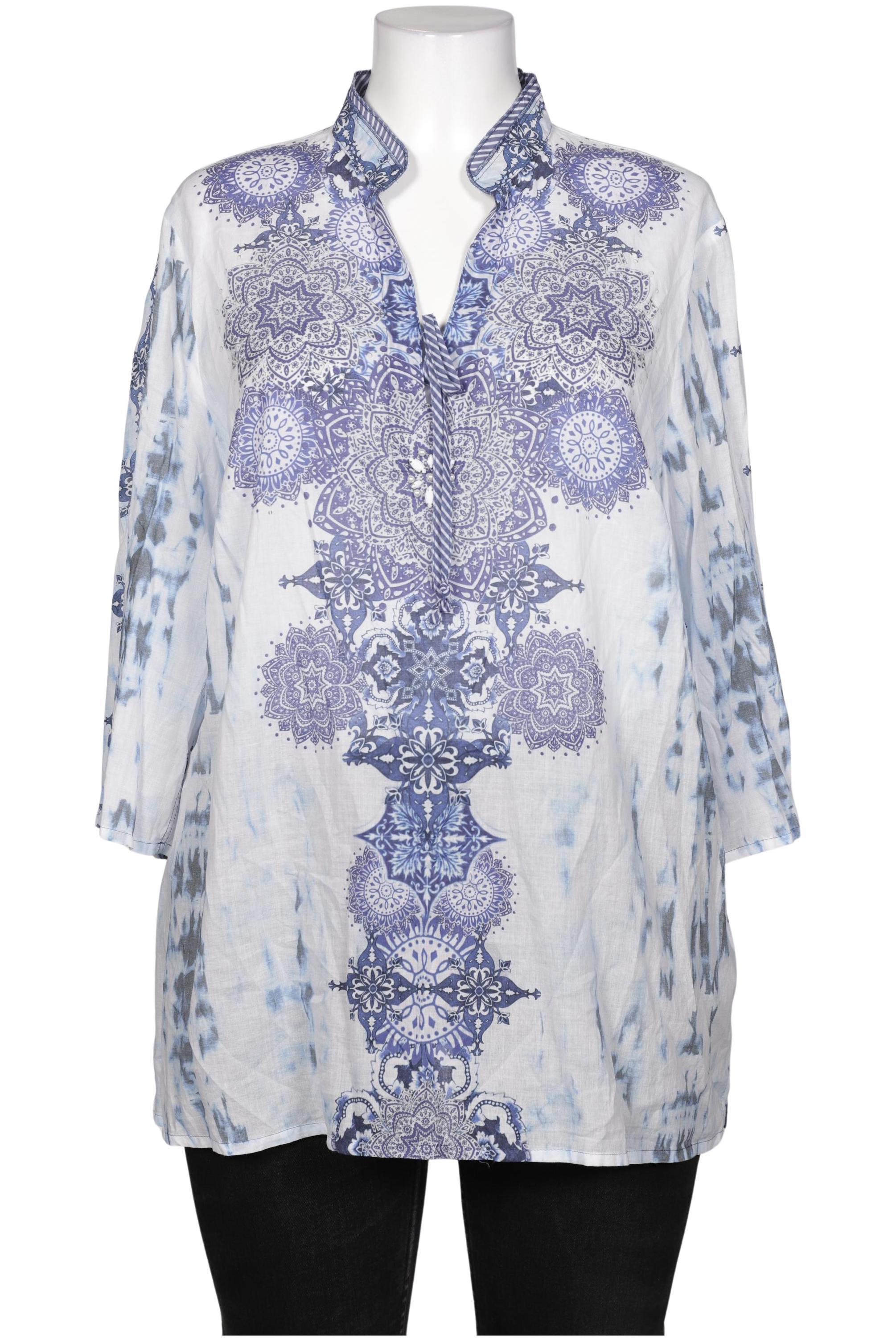 

justWhite Damen Bluse, mehrfarbig, Gr. 48