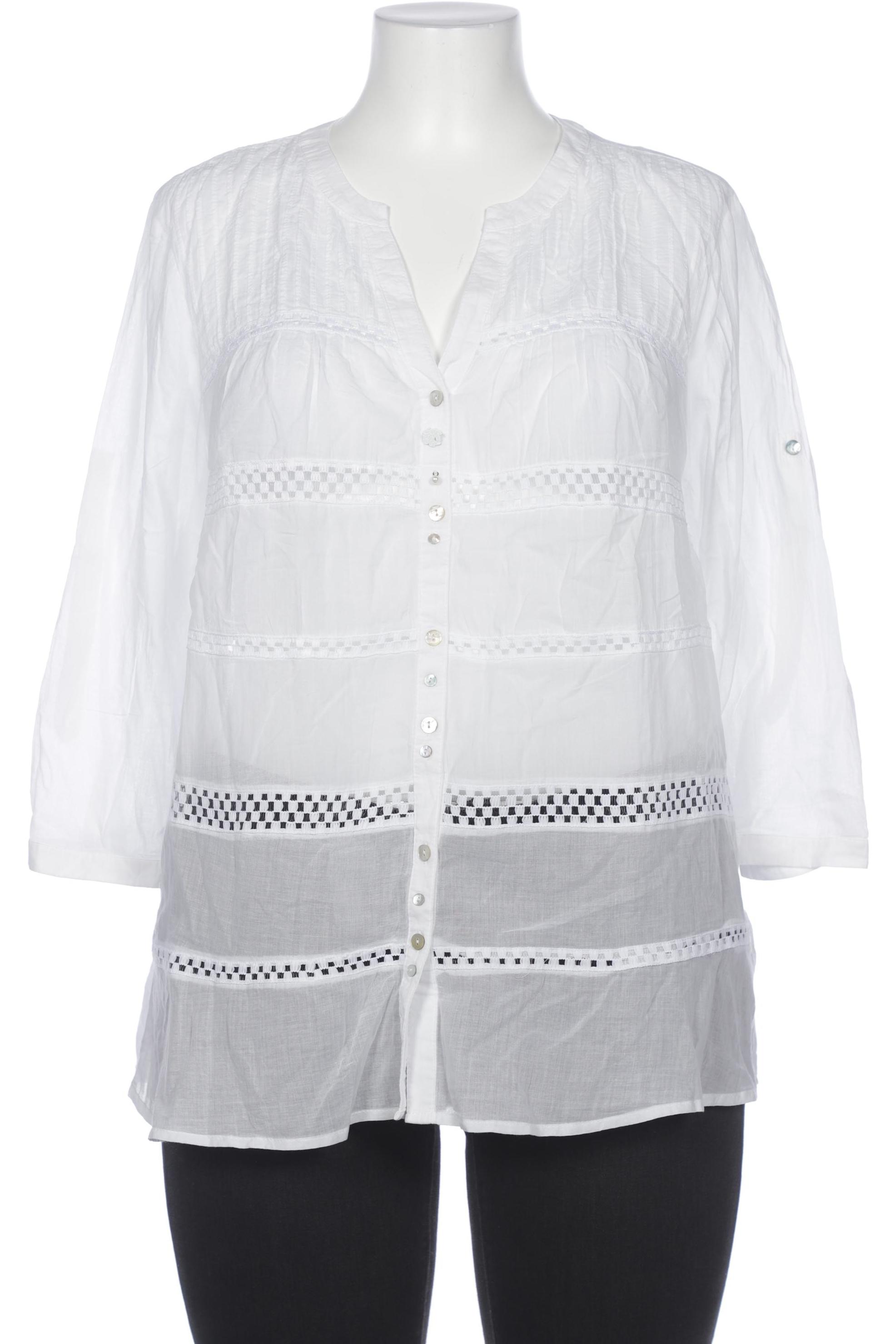 

justWhite Damen Bluse, weiß, Gr. 46
