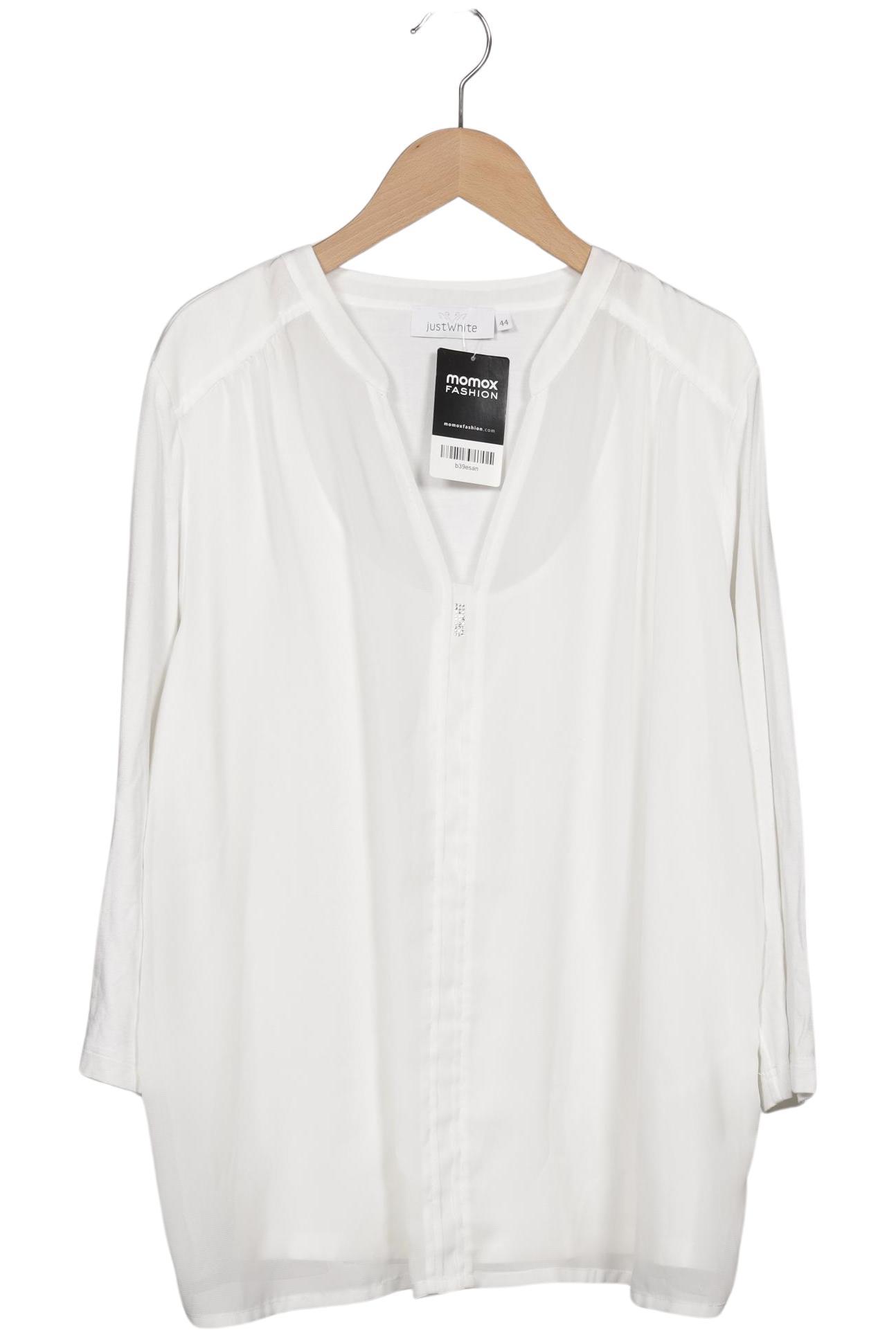 

justWhite Damen Bluse, weiß, Gr. 44