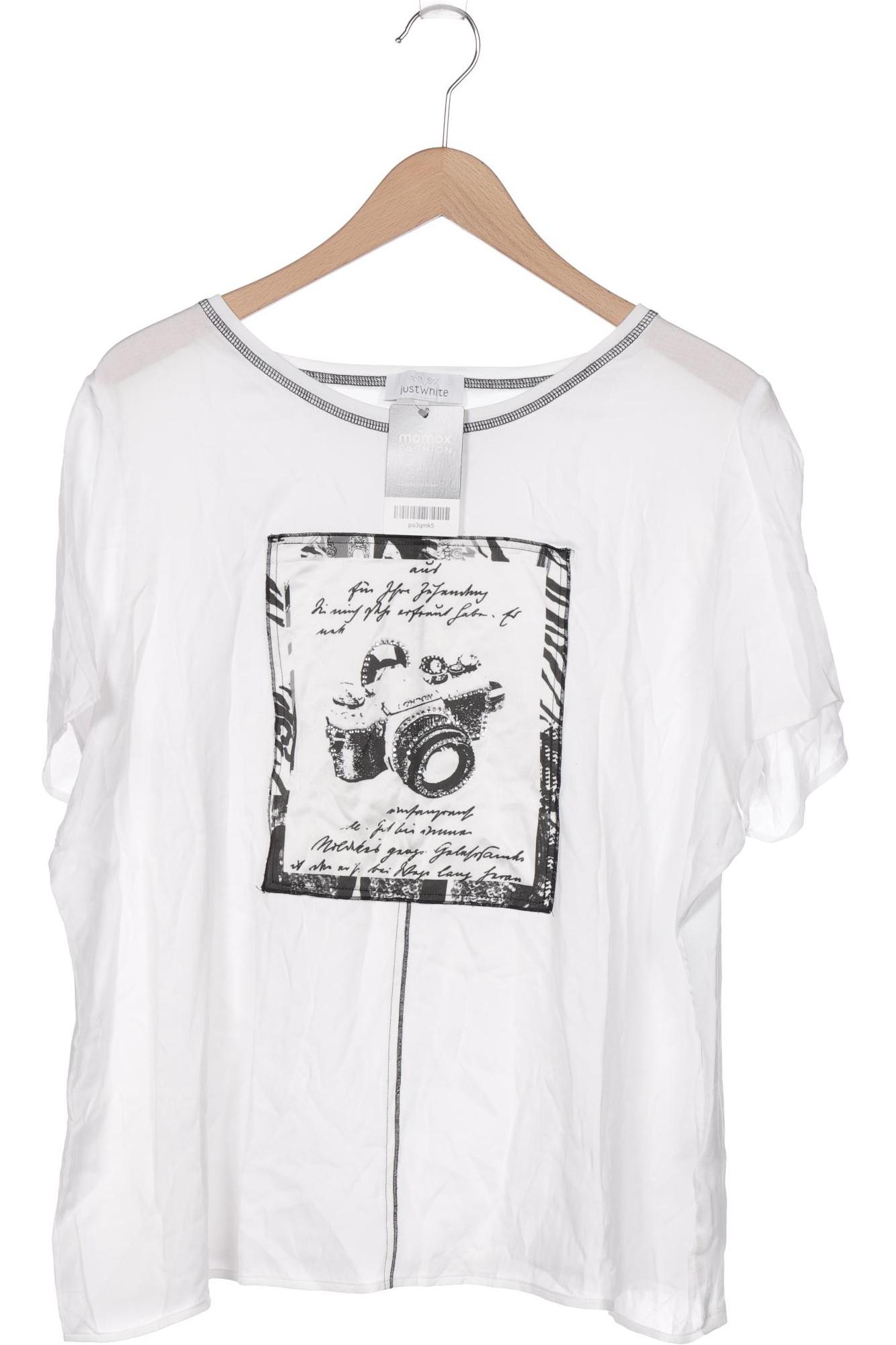 

justWhite Damen Bluse, weiß, Gr. 48