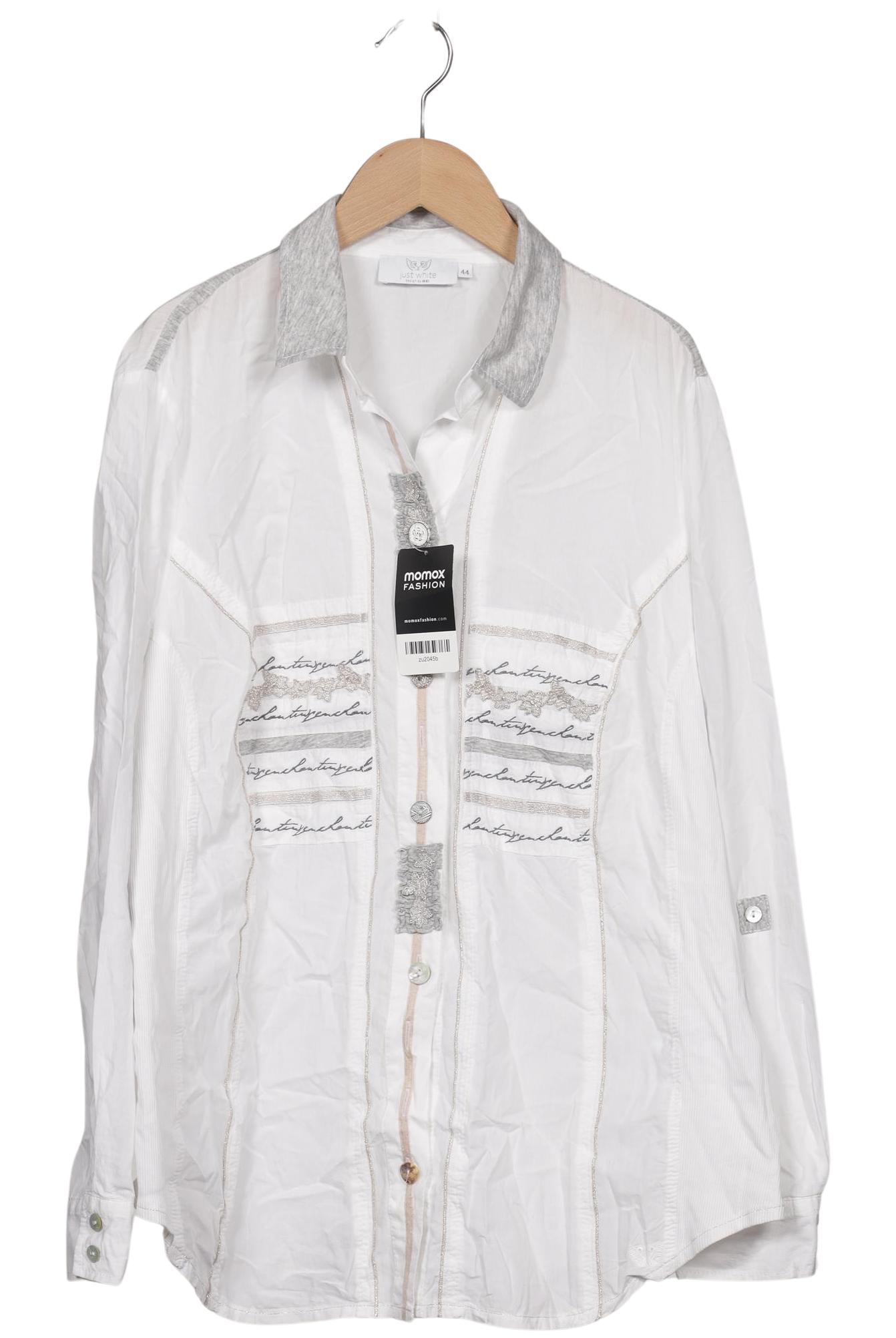 

justWhite Damen Bluse, weiß, Gr. 44