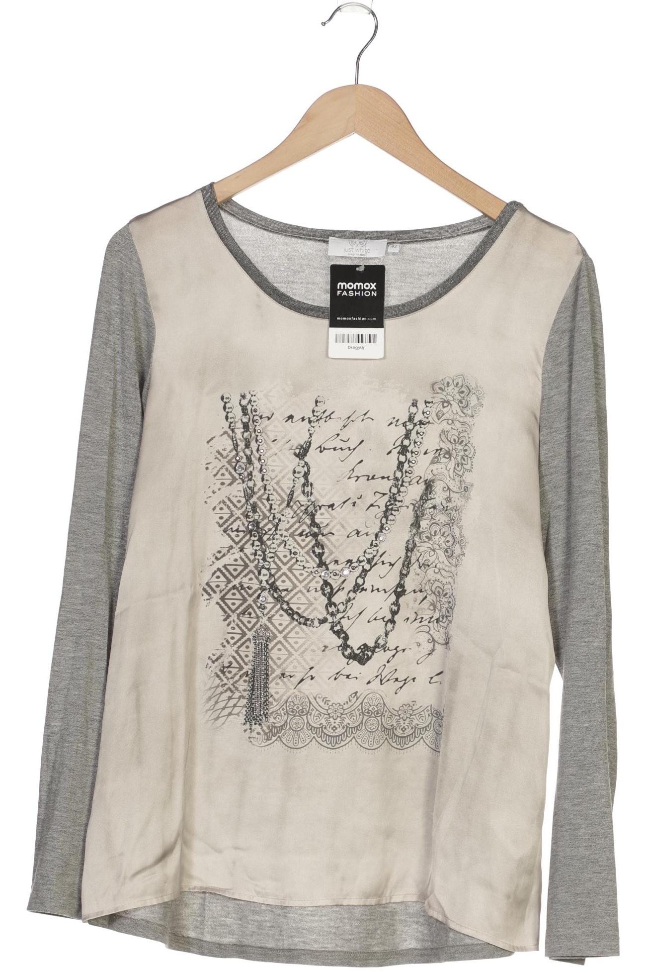

justWhite Damen Langarmshirt, grau, Gr. 42