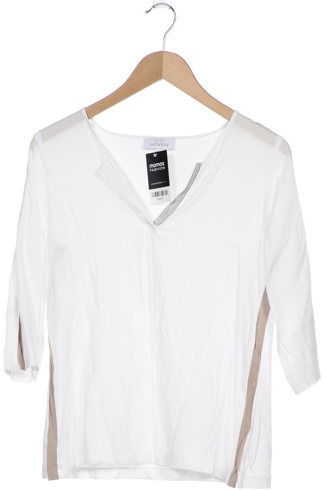 

justWhite Damen Langarmshirt, weiß