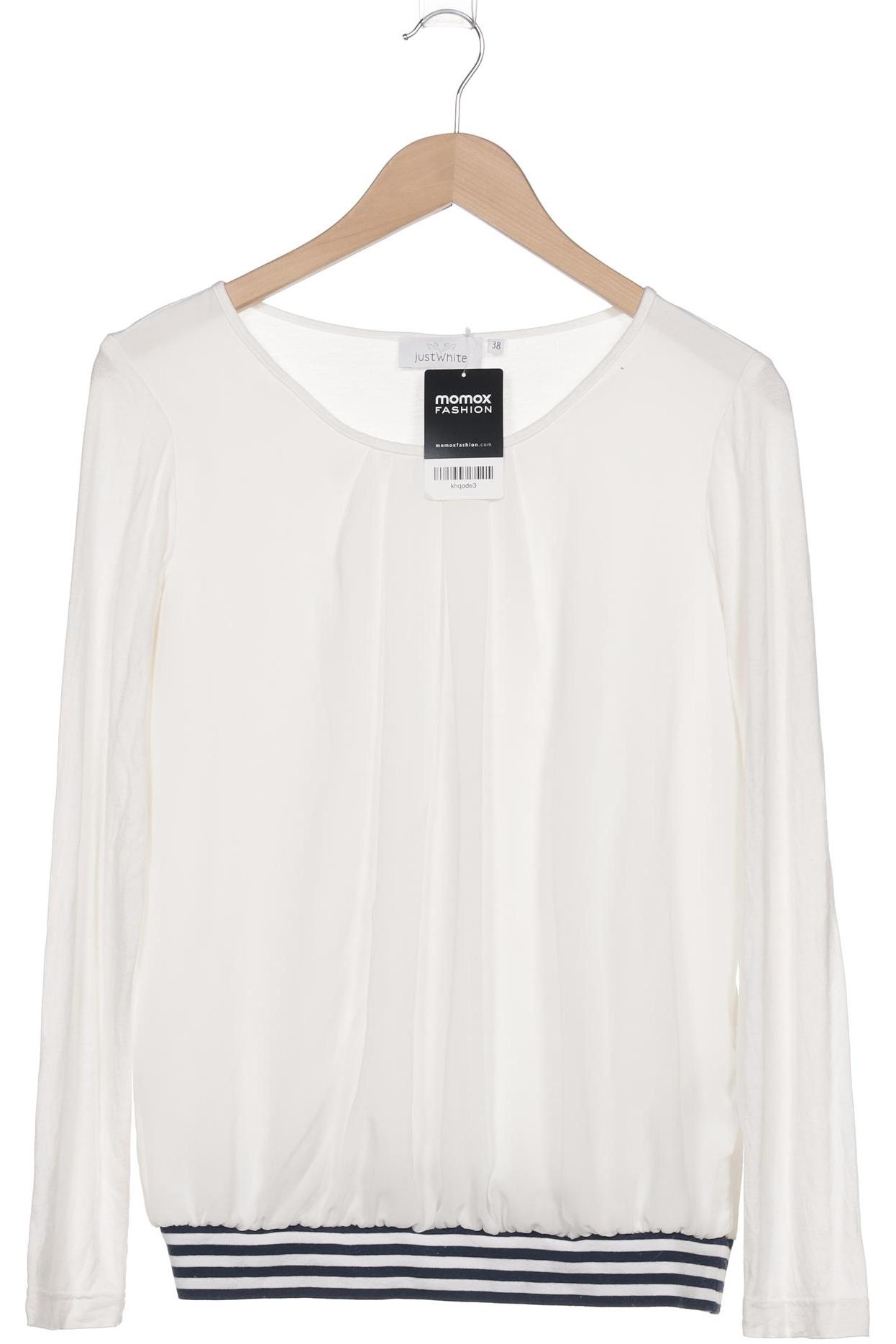 

justWhite Damen Langarmshirt, weiß, Gr. 38