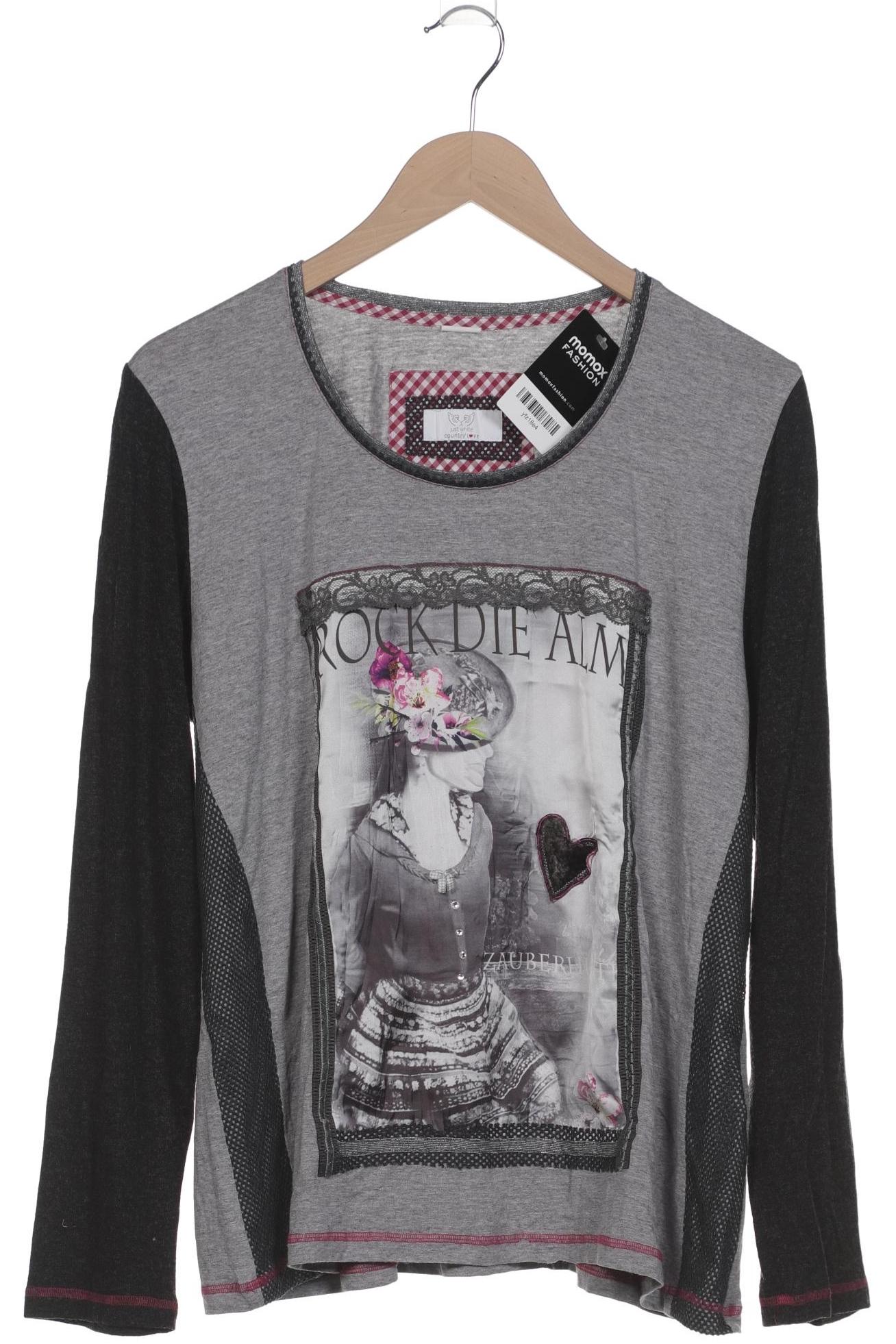 

justWhite Damen Langarmshirt, grau, Gr. 48