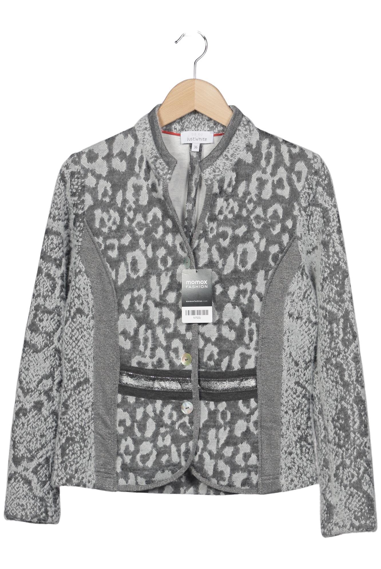 

justWhite Damen Strickjacke, grau, Gr. 36