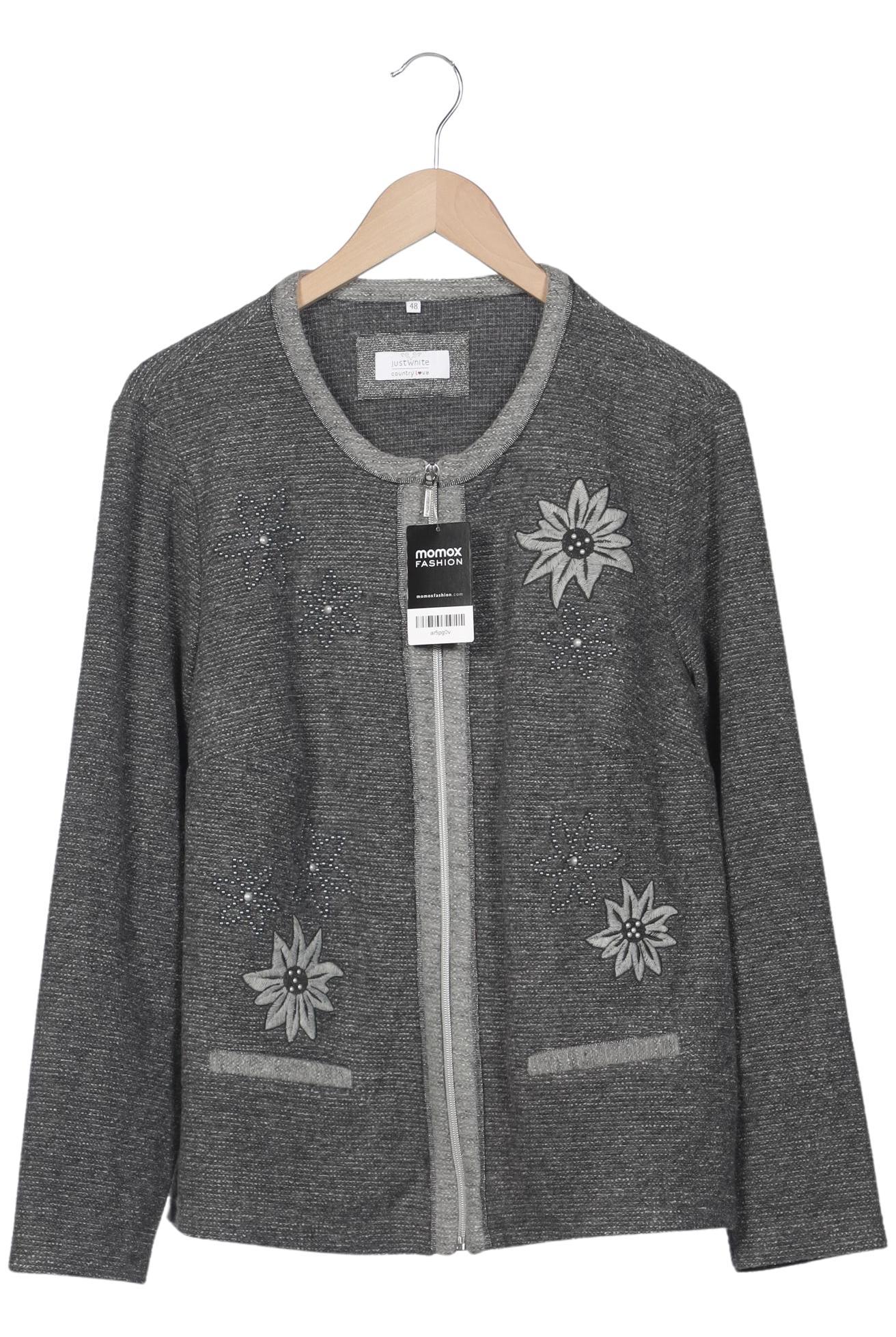 

justWhite Damen Strickjacke, grau, Gr. 48