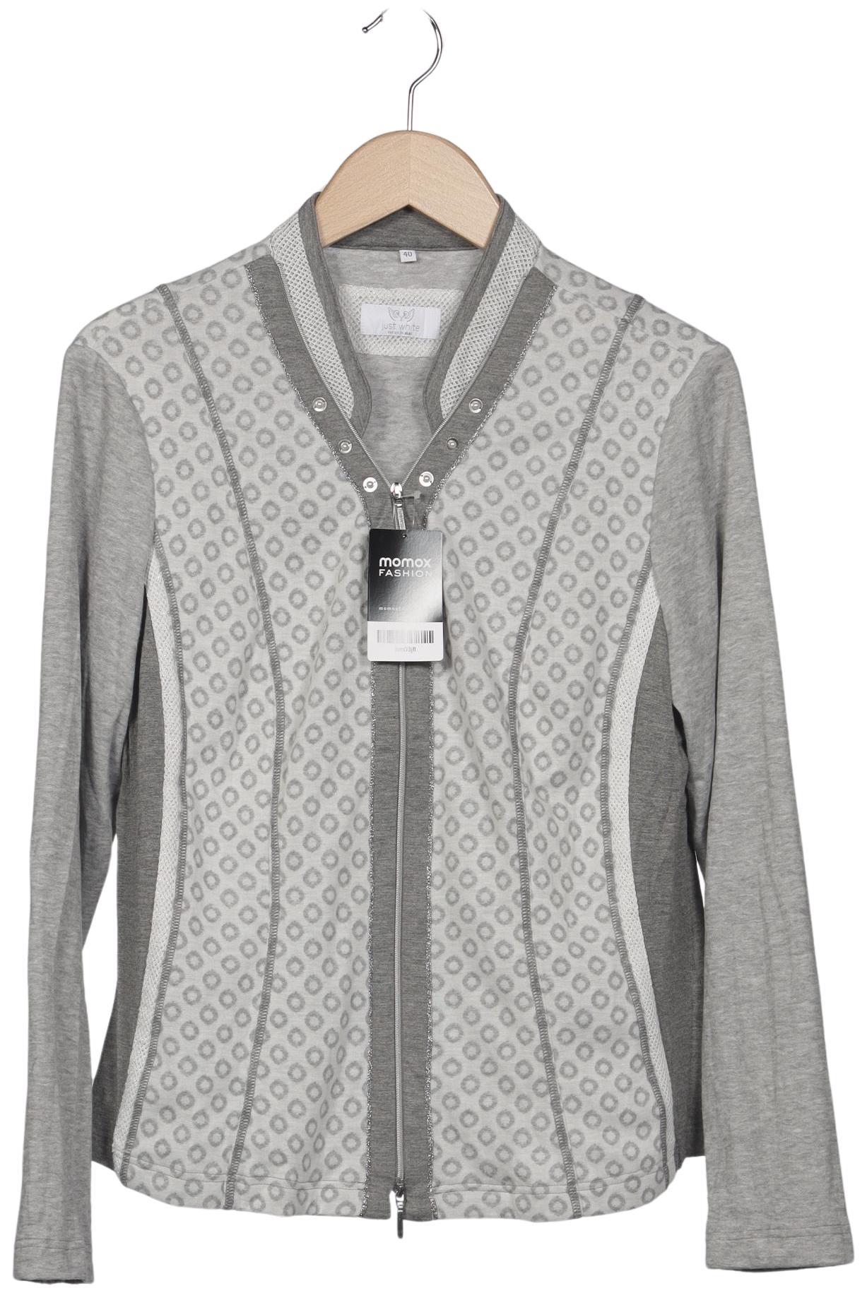 

justWhite Damen Strickjacke, grau, Gr. 40