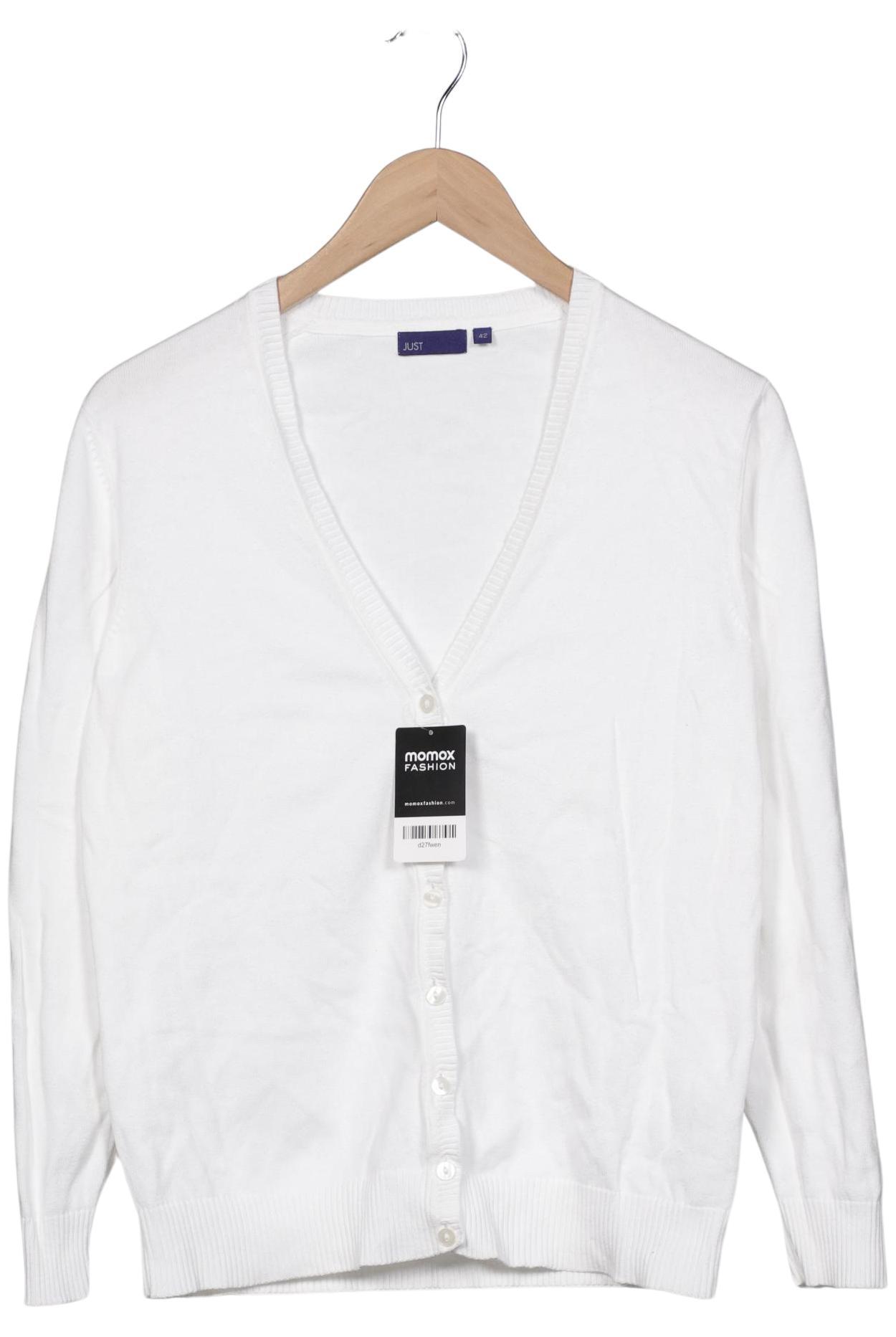 

justWhite Damen Strickjacke, weiß, Gr. 42