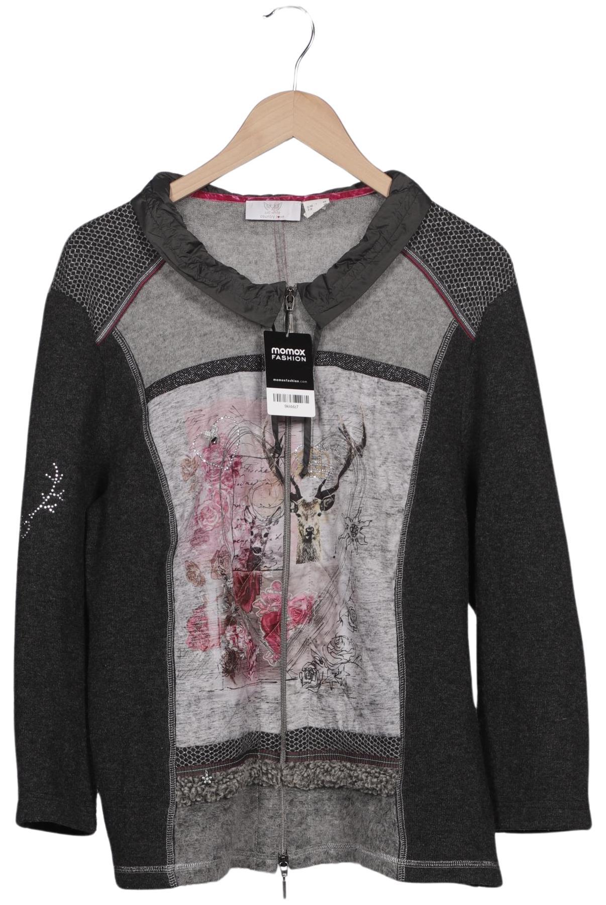 

justWhite Damen Strickjacke, grau, Gr. 46