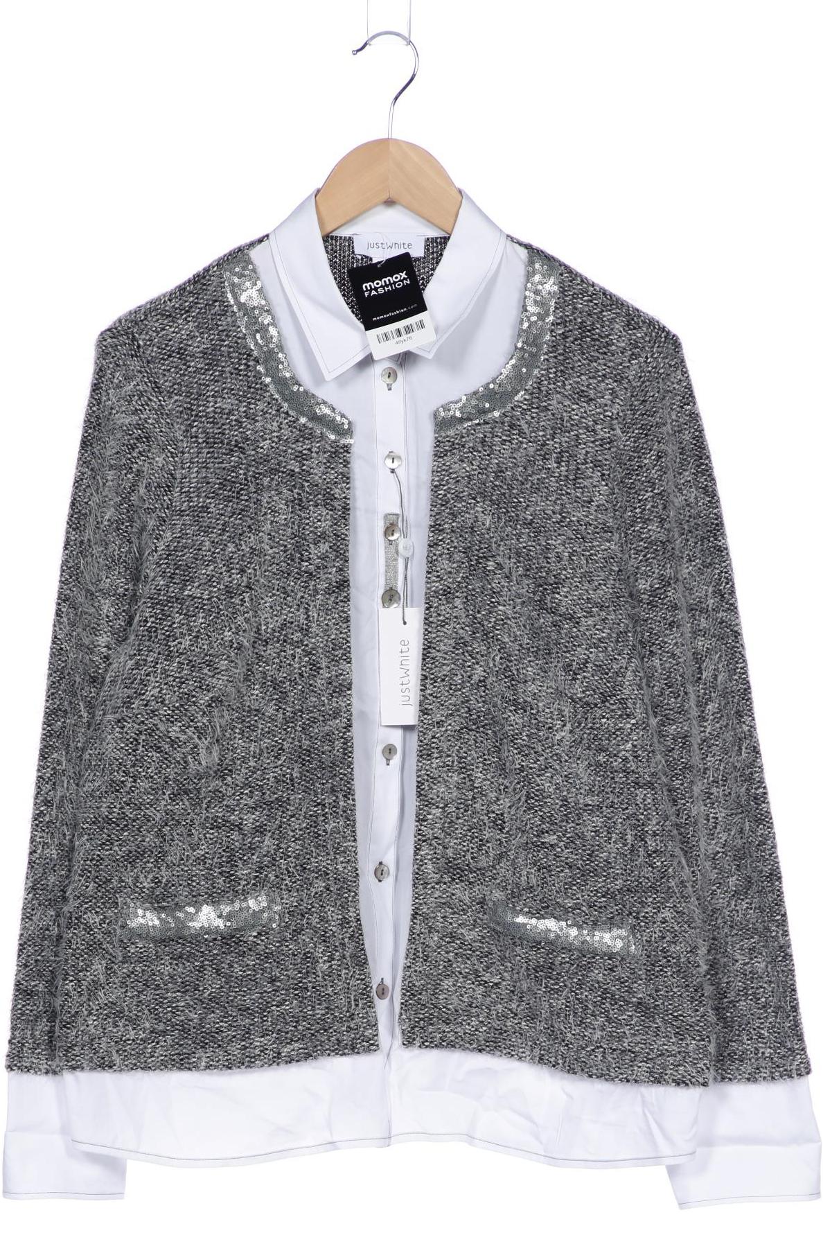 

justWhite Damen Strickjacke, grau, Gr. 46