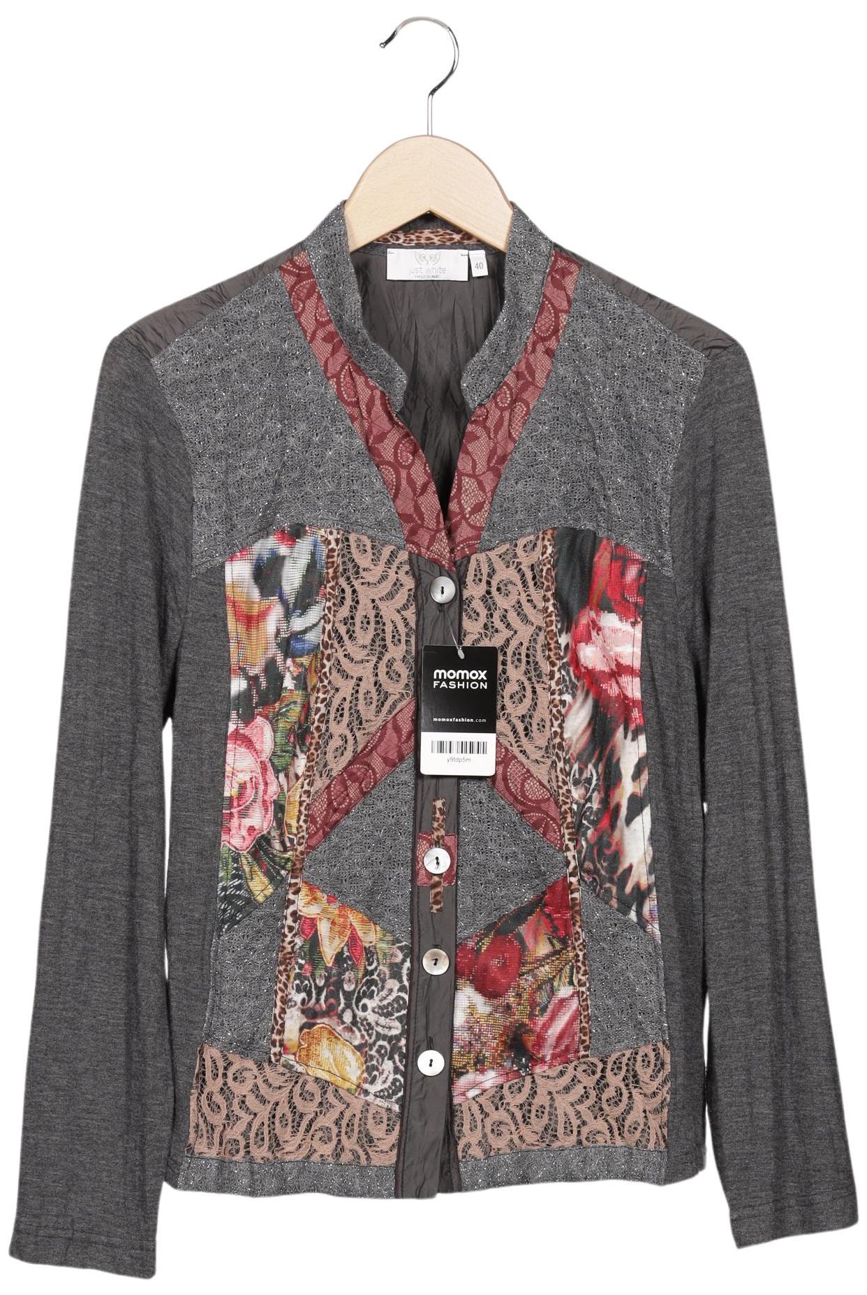 

justWhite Damen Strickjacke, grau, Gr. 40