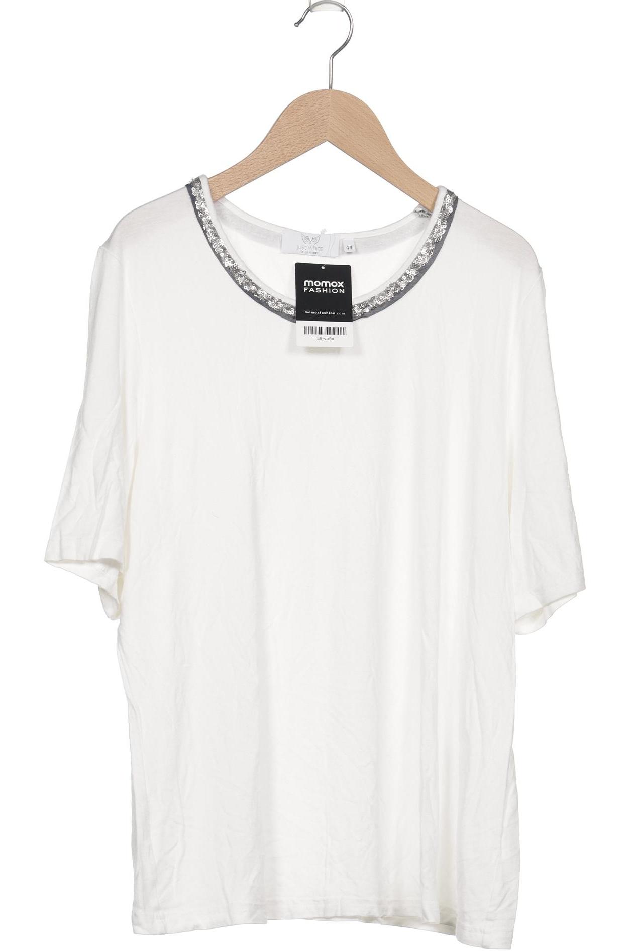 

justWhite Damen T-Shirt, weiß, Gr. 44
