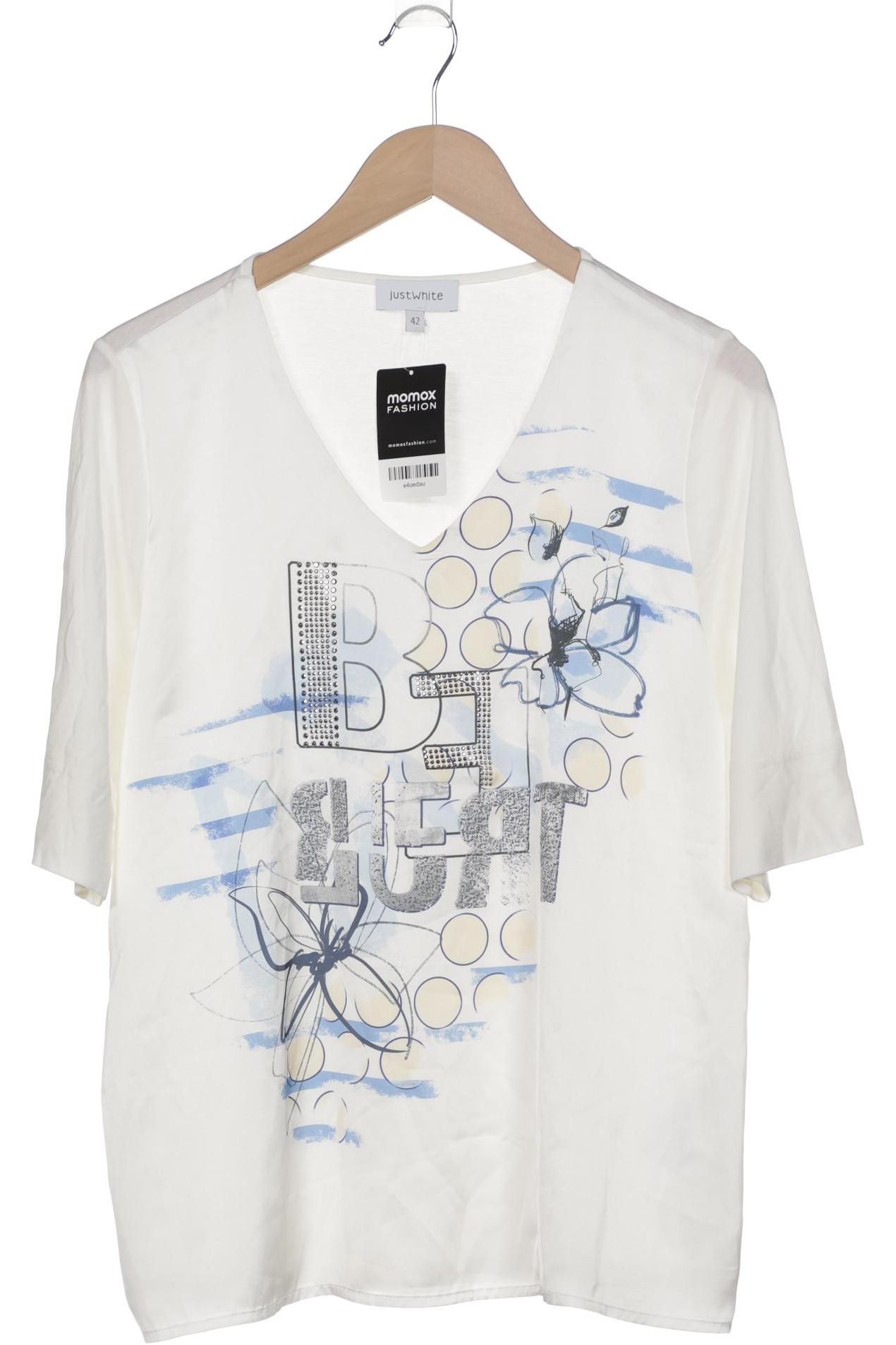 

justWhite Damen T-Shirt, cremeweiß, Gr. 42