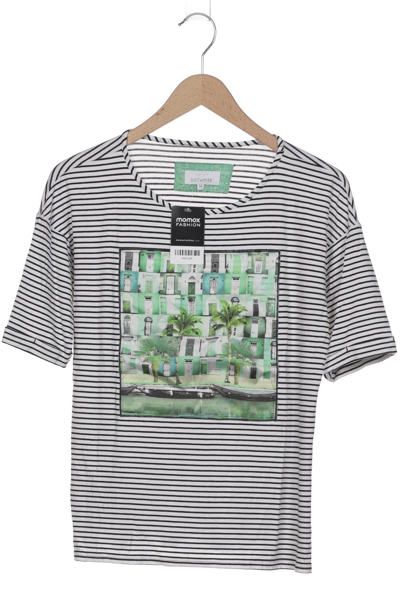 

justWhite Damen T-Shirt, weiß, Gr. 34