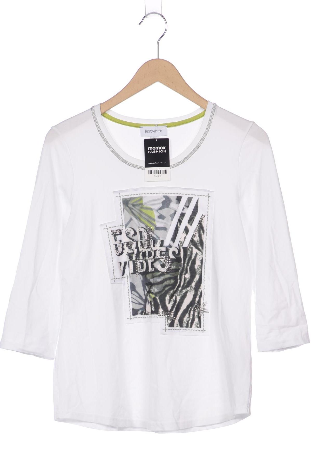 

justWhite Damen T-Shirt, weiß, Gr. 40