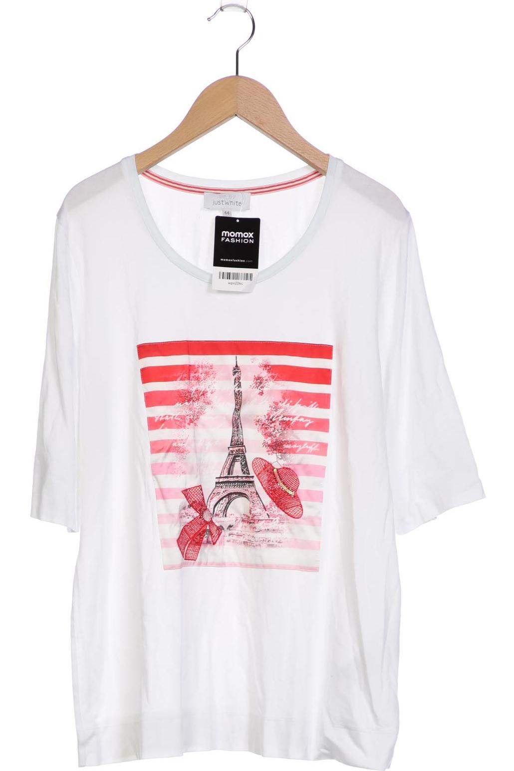 

justWhite Damen T-Shirt, weiß, Gr. 44